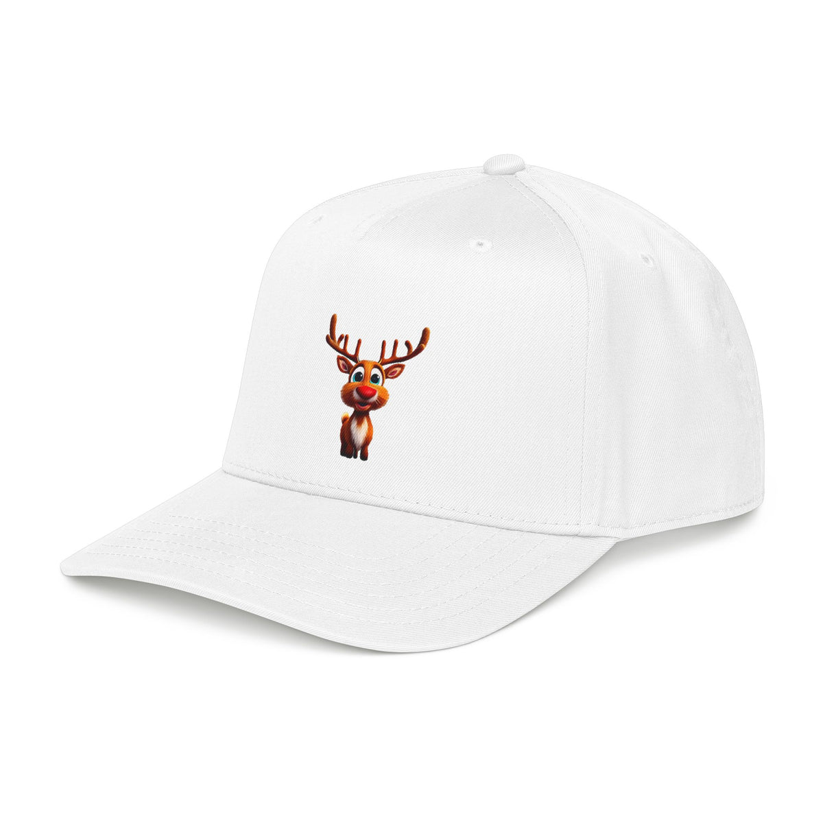 Cute Rudolph Reindeer Baseball Cap — Christmas Holiday Kids & Adult Hat