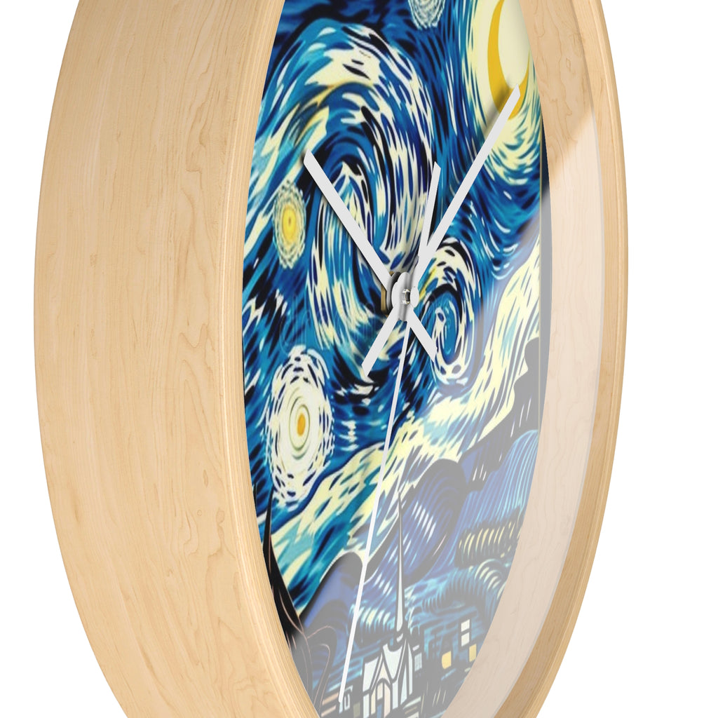 Starry Night Wall Clock — Van Gogh Style Decorative Clock