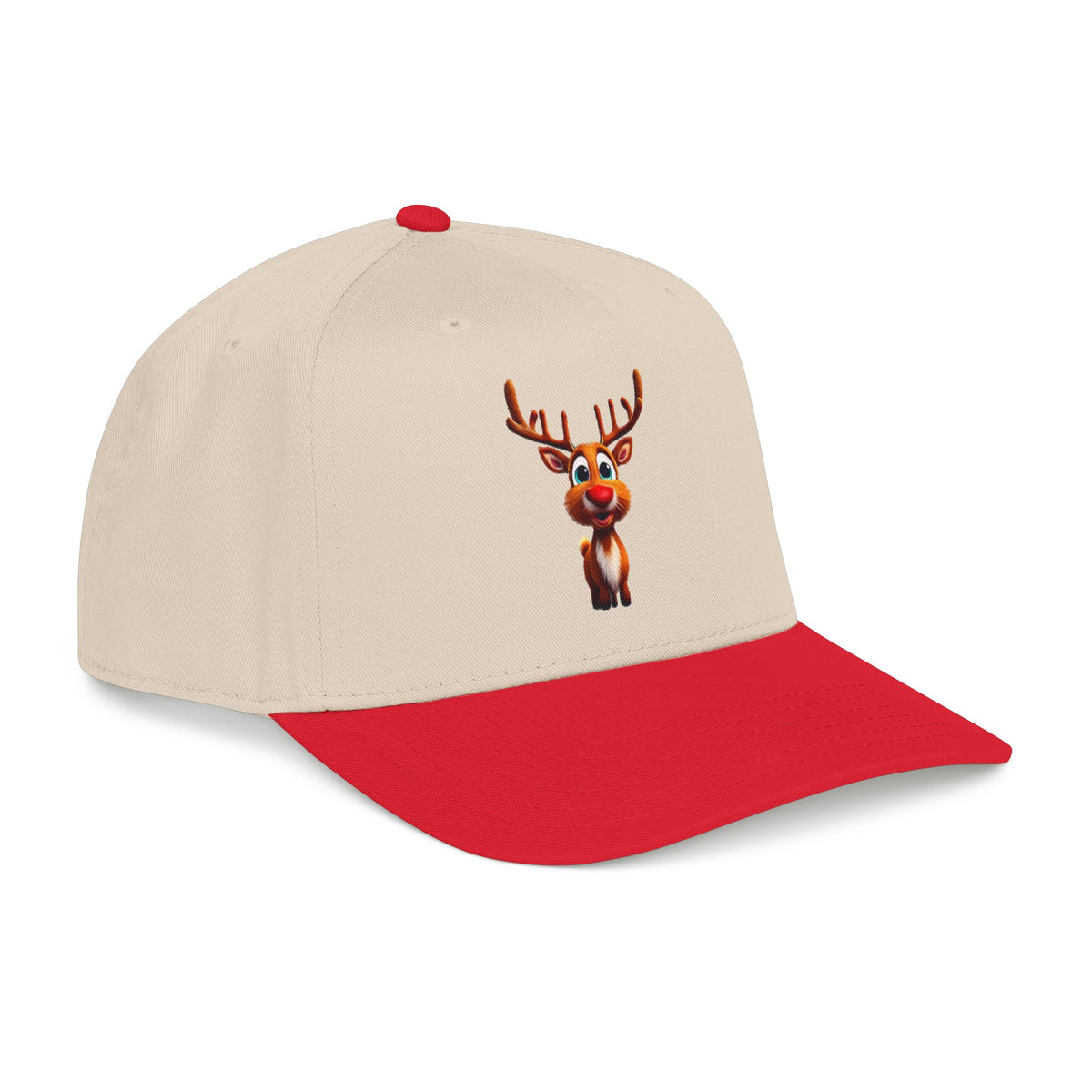 Cute Rudolph Reindeer Baseball Cap — Christmas Holiday Kids & Adult Hat
