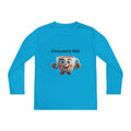 Kids Long Sleeve Tee — Smiling Cartoon Coffee Cup Graphic