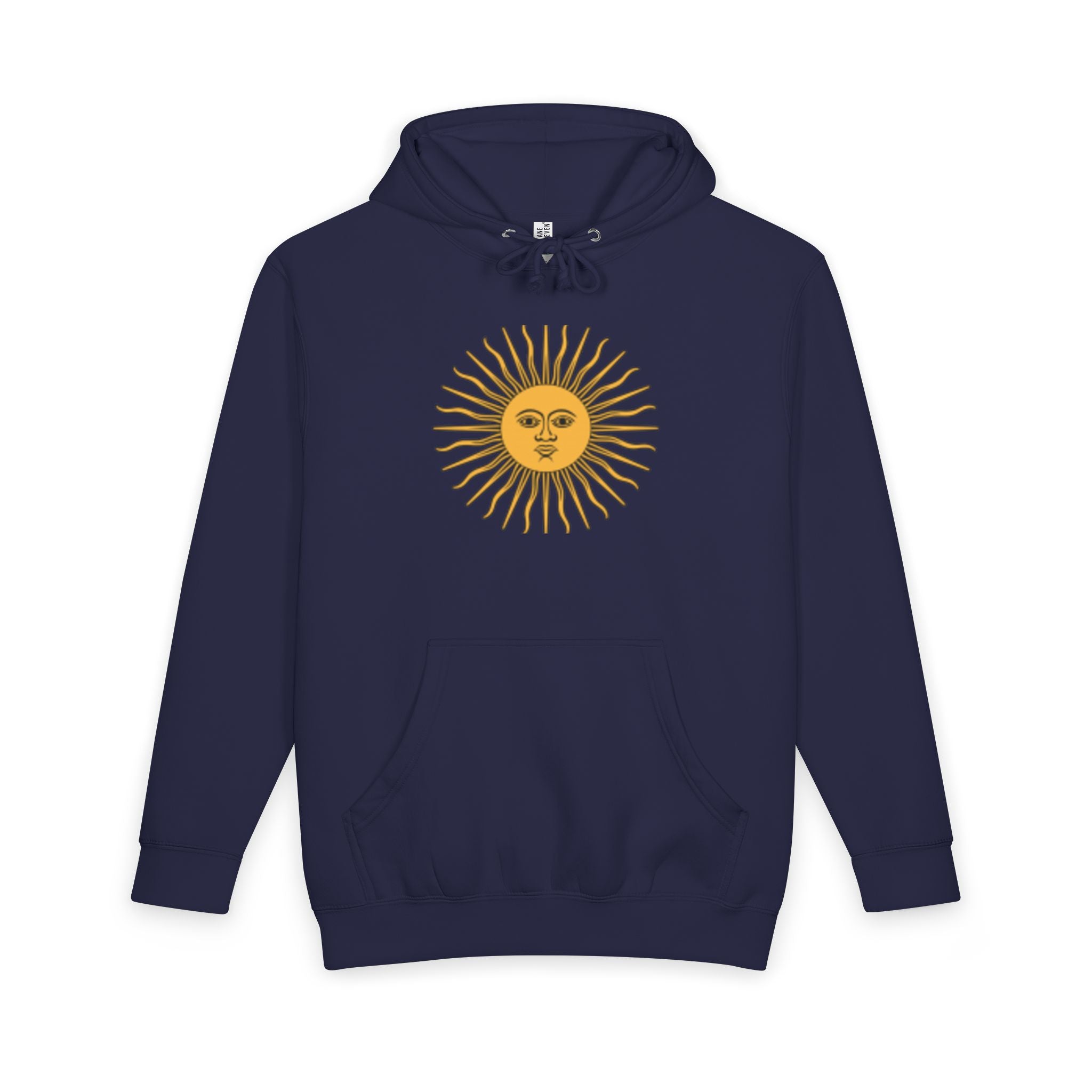 Sweat à capuche Déesse du soleil — Motif soleil vintage sur le devant, sirène dans le dos