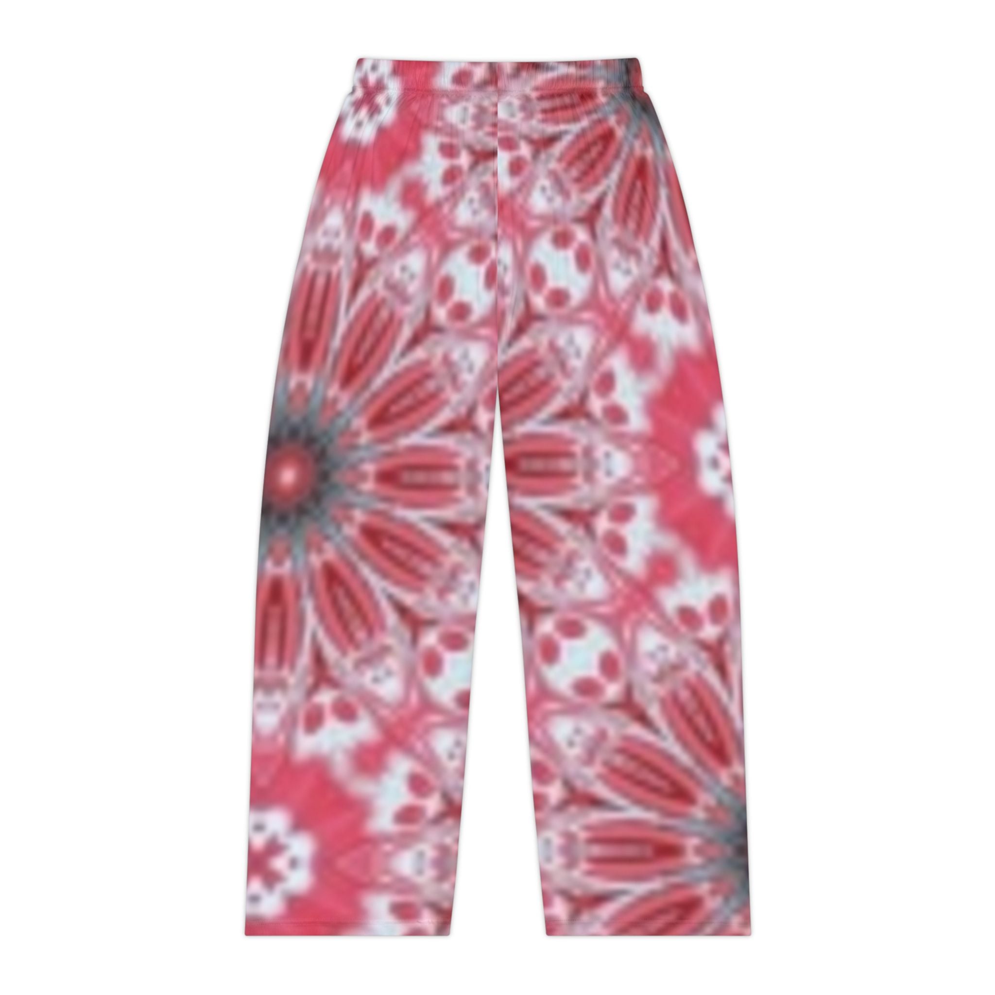Floral Kaleidoscope Women's Pajama Pants — Red Mandala Lounge Sleepwear