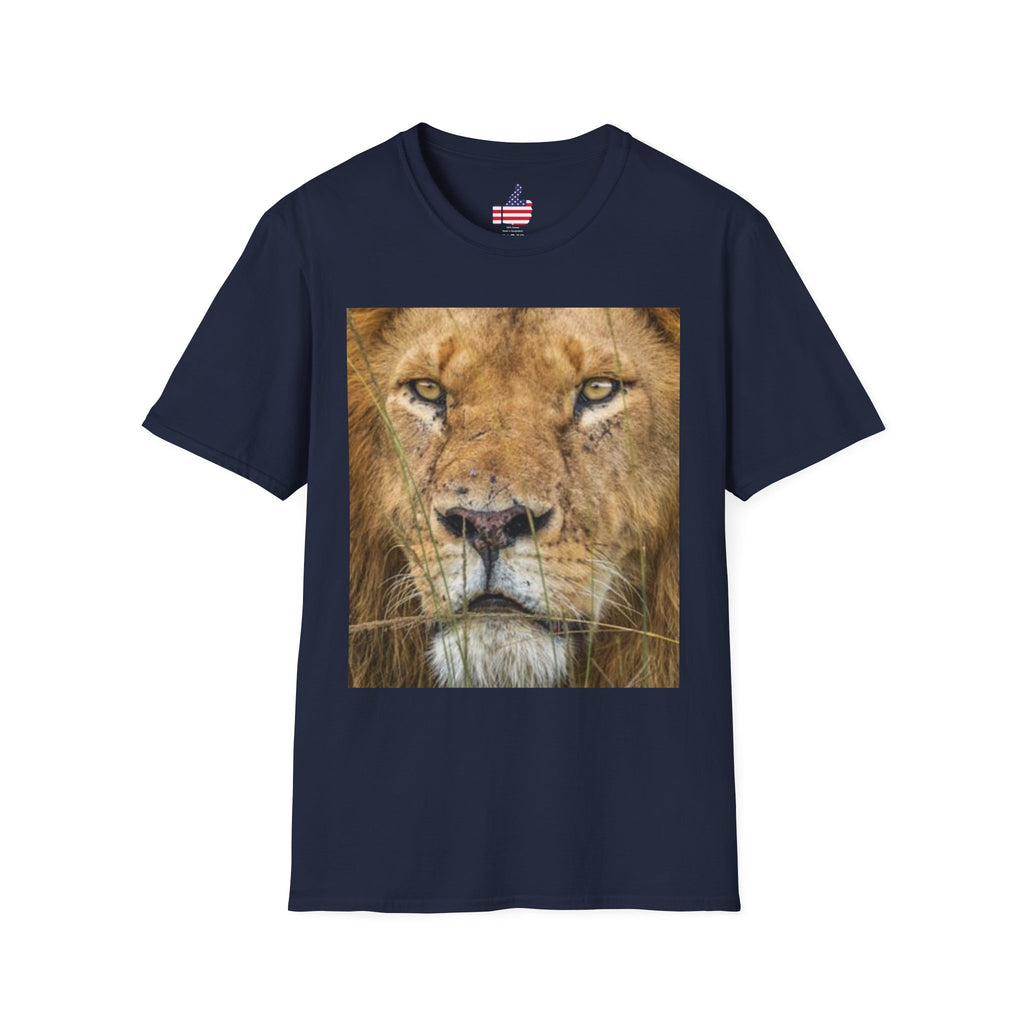 Lion Portrait T‑Shirt — Majestic Lion Face & Pride Photo Tee