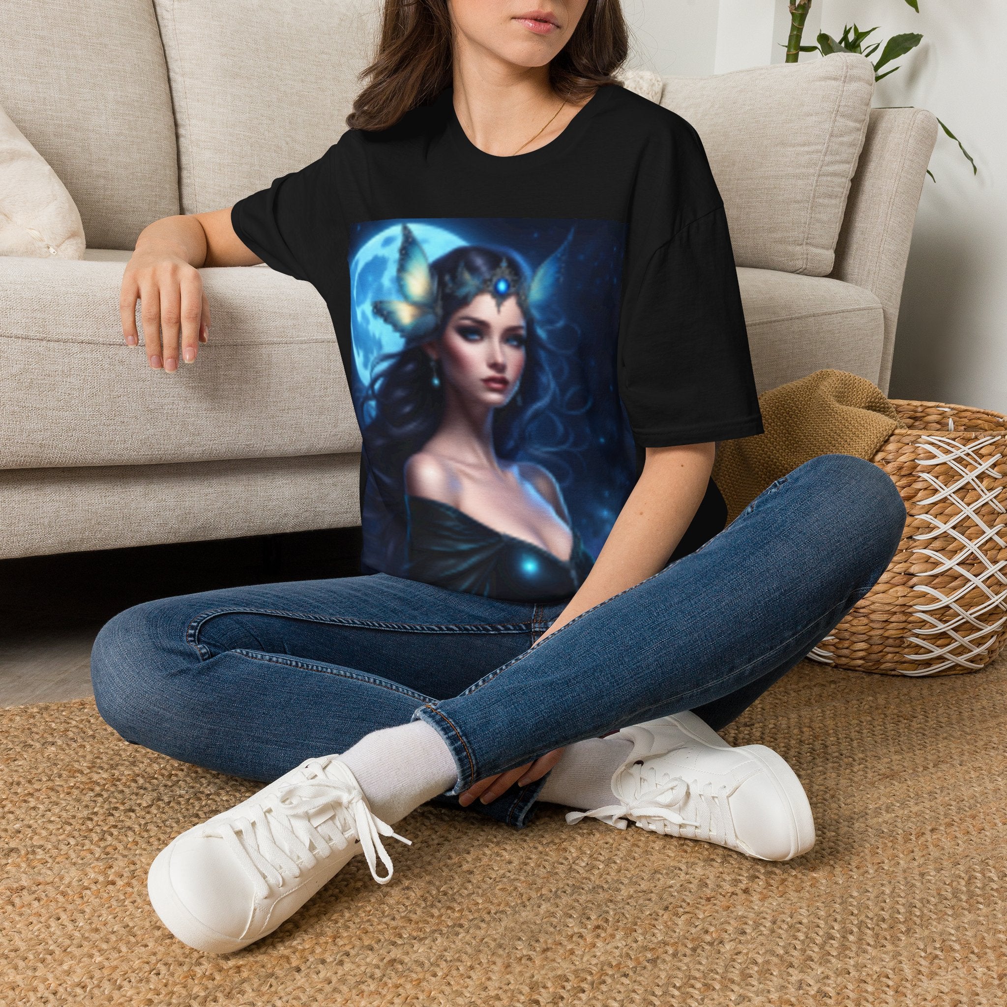 T-shirt Sorcière éclairée par la lune — Déesse fantastique