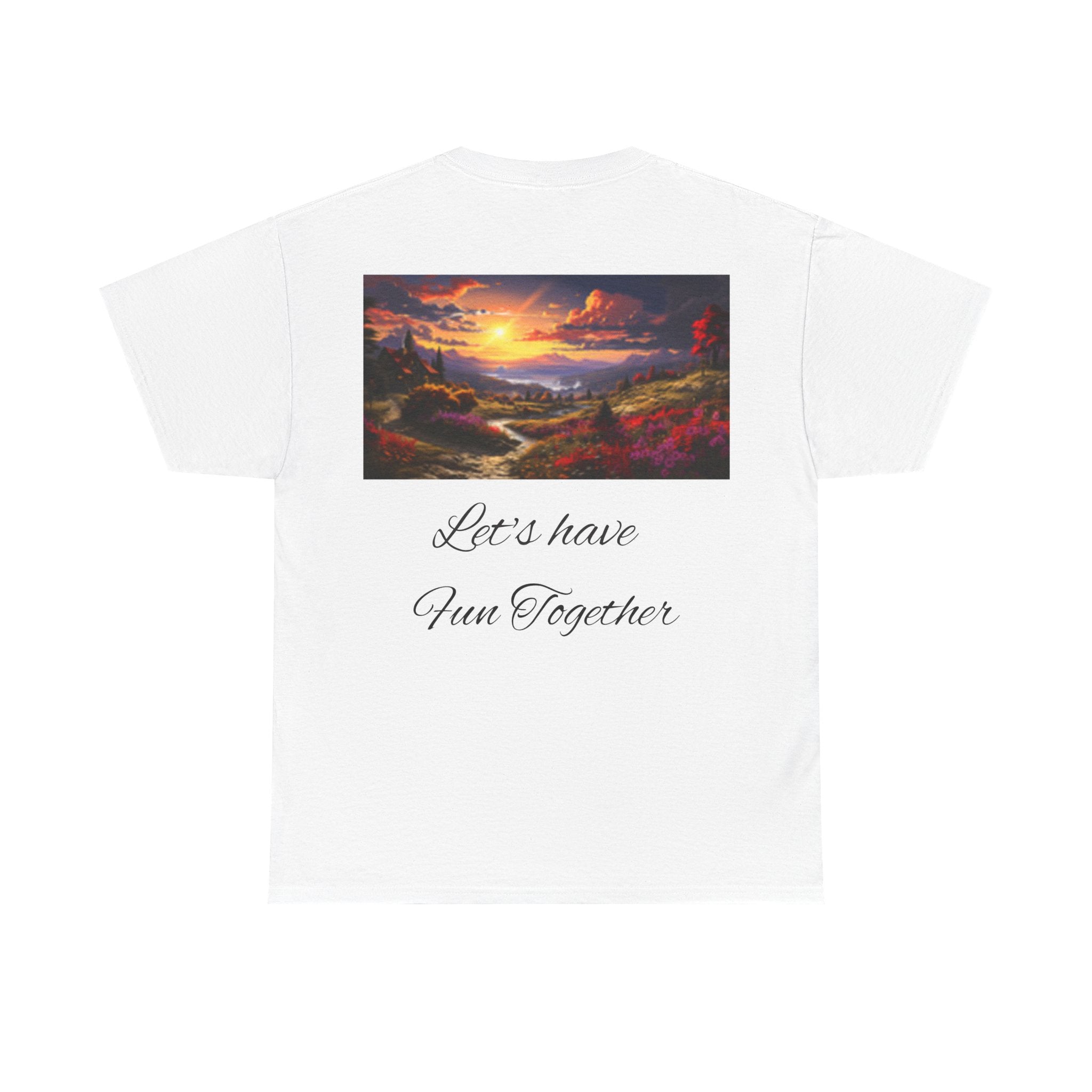 Pinup Beach Girl & Sunset T-Shirt — Retro Bikini Pin-Up Graphic T-shirt