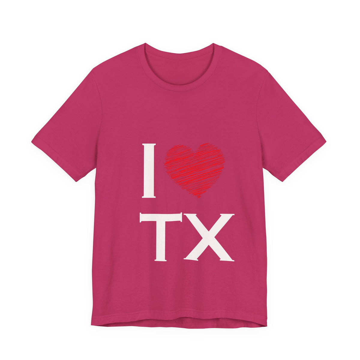 I  Love TX T-Shirt - Texas Love Graphic Tee