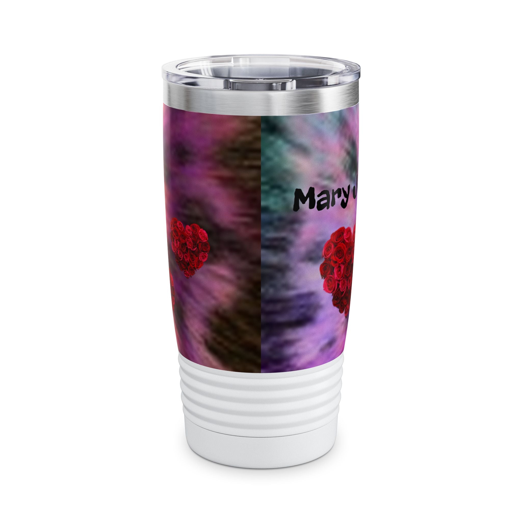 Mary Jordan Tumbler — Custom 20oz Ringneck Travel Mug with Name & Heart Design