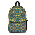 Kaleidoscope Pattern Backpack — Retro Psychedelic Boho Daypack