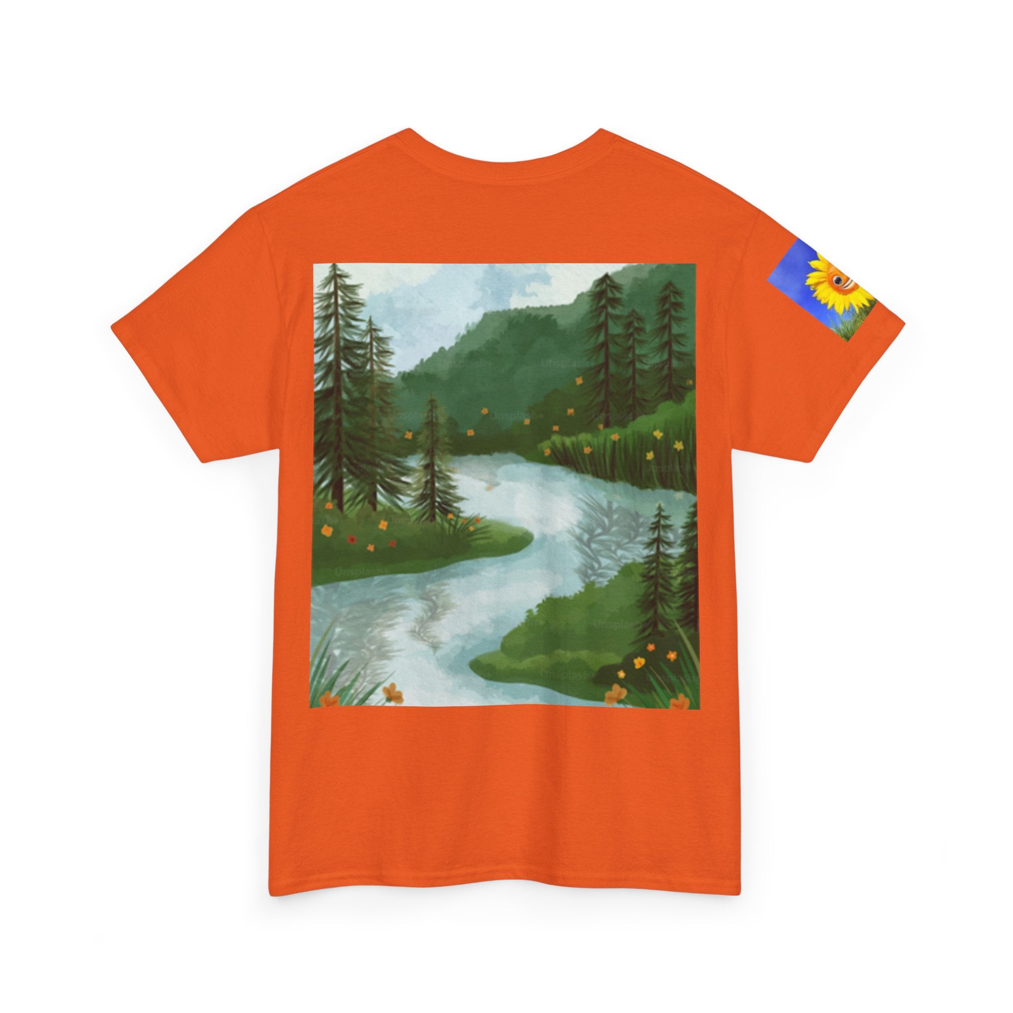 T-Shirt — Desert Turtle & Scenic River Vintage Nature Artwork
