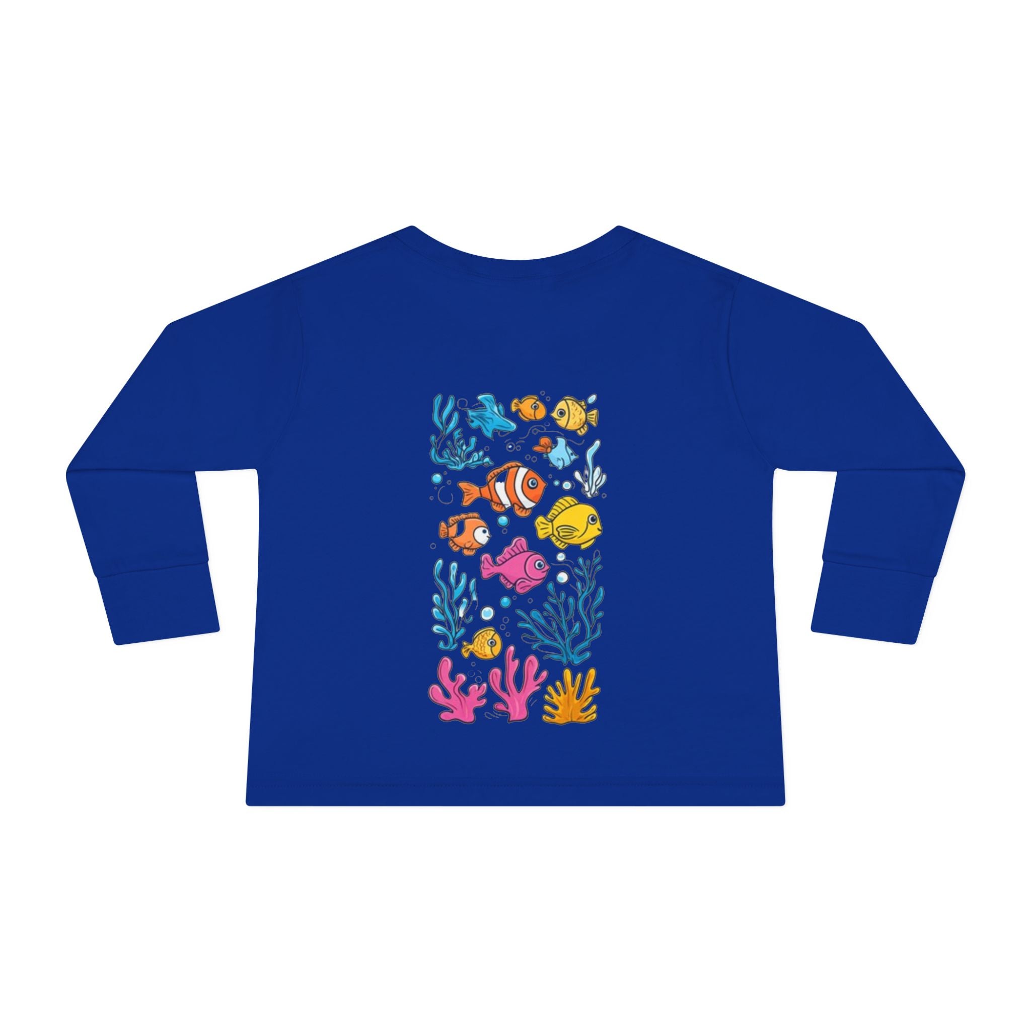 Toddler Long Sleeve T-shirt Seahorse & Clown fish and other colorful fish