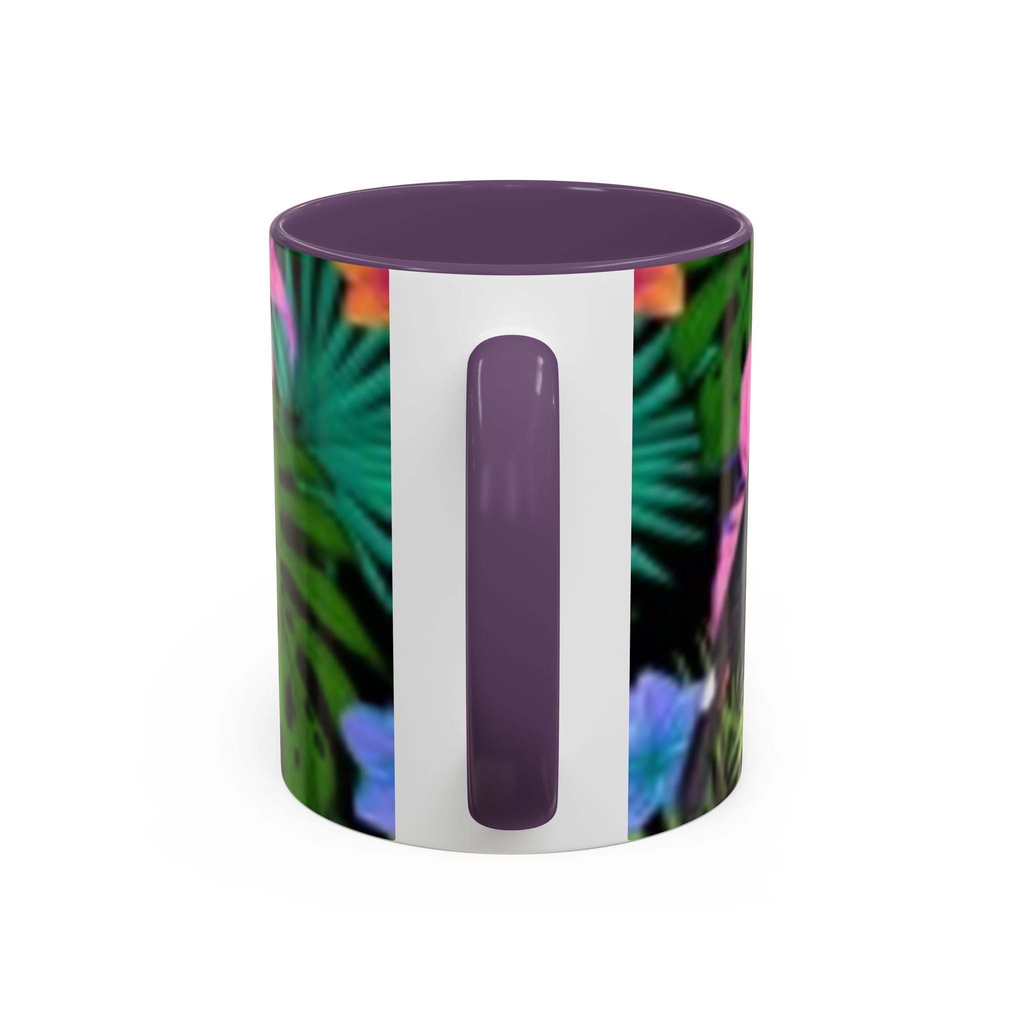 Tropical Floral Coffee Mug — Colorful Paradise Accent Mug (11/15 oz)