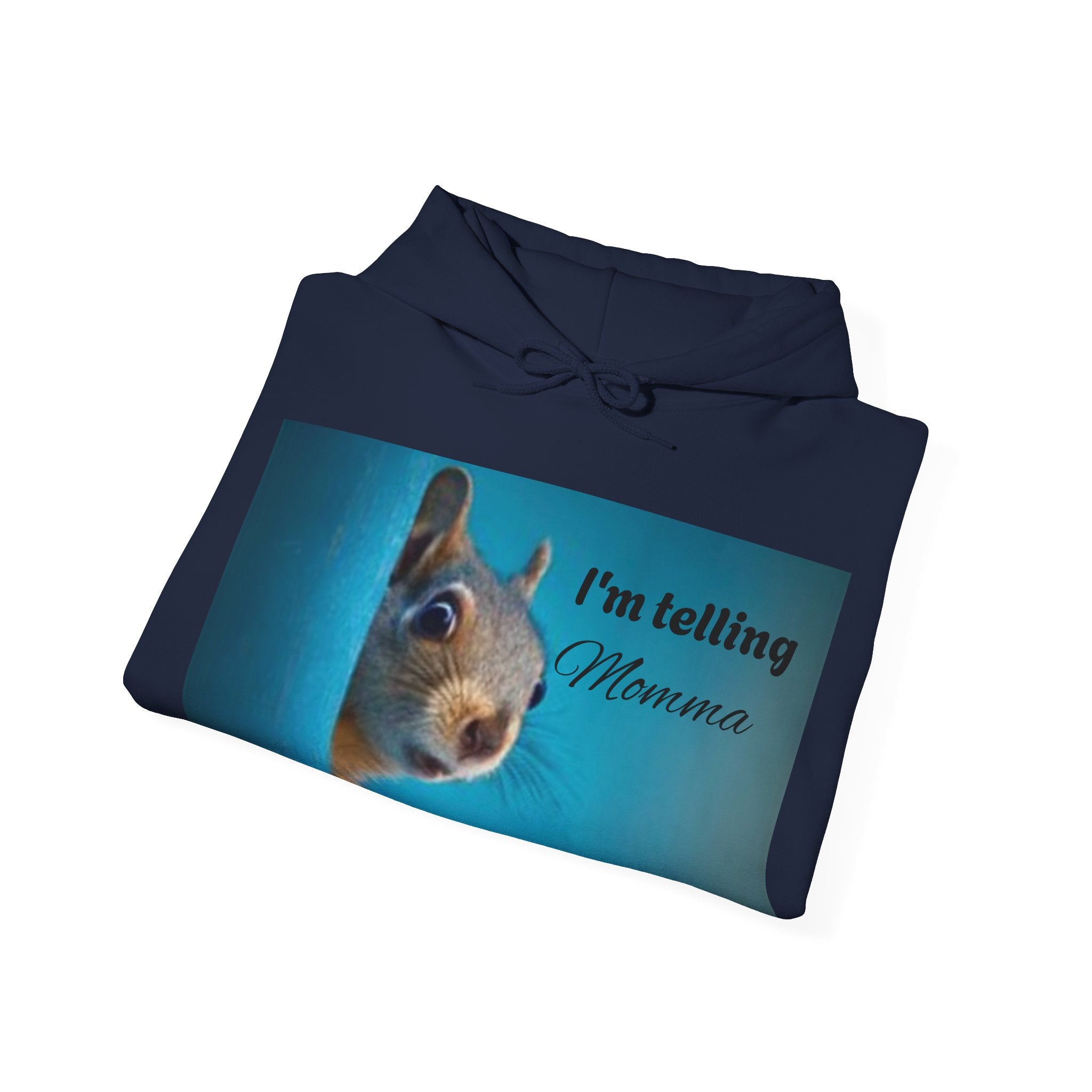 Squirrel I'm Telling Momma Mushrooms Hooded Sweatshirt