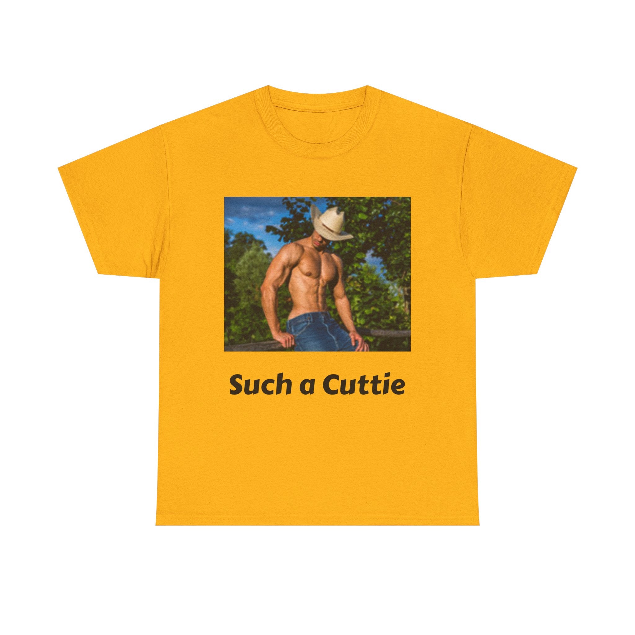 Cowboy with Muscles Not Wearing Shirt T-shirt