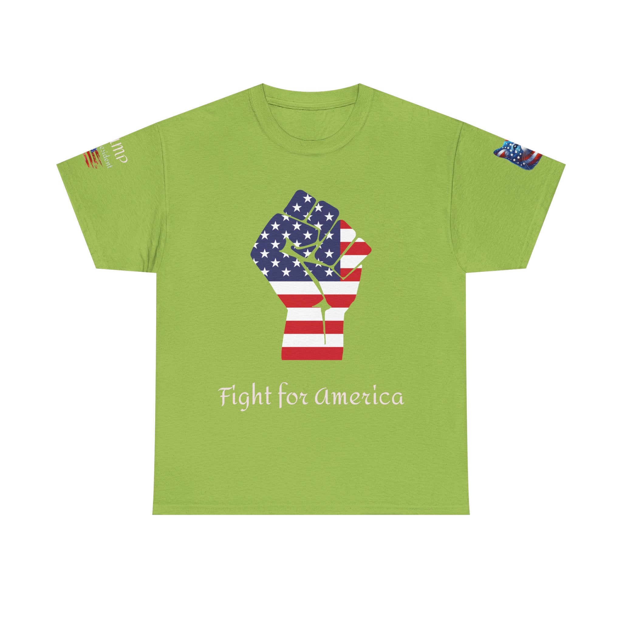 T-shirt patriotique Donald J TRUMP — Poing patriotique drapeau américain