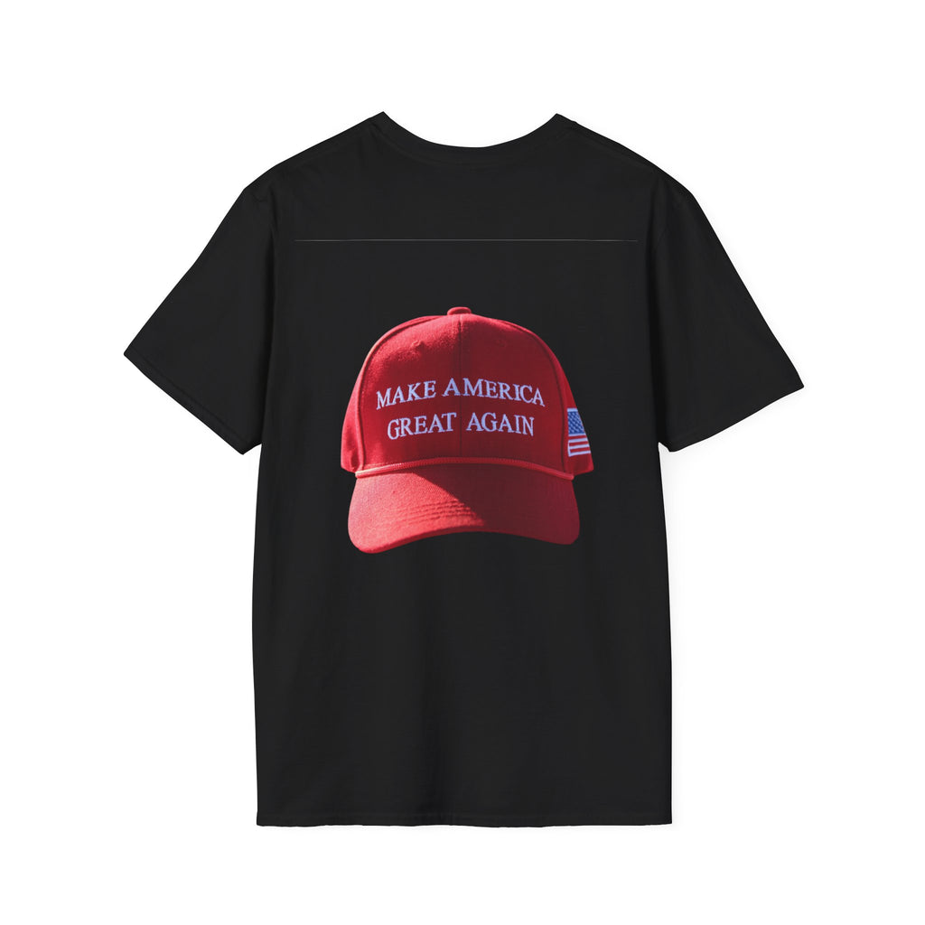 Political Portrait T‑Shirt — Patriotic Flag Headshot Tee
