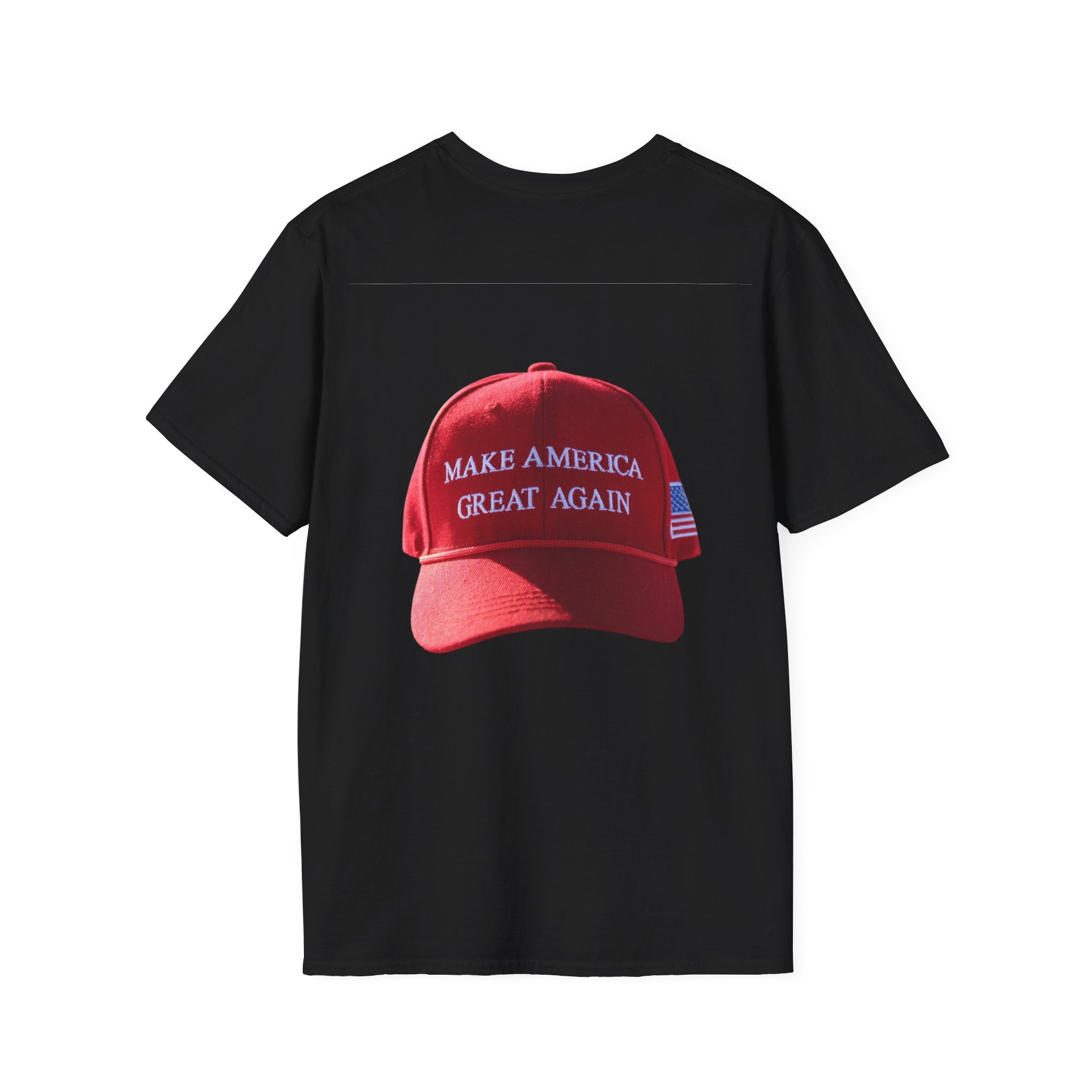 Political Portrait T‑Shirt — Patriotic Flag Headshot Tee