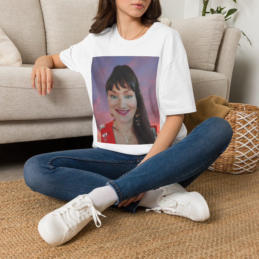 Mary Jordan T-Shirt — Smiling Woman Photo Print