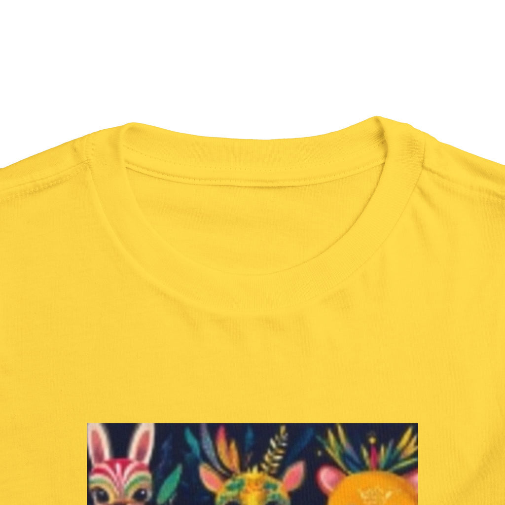 Toddler T-shirt — Colorful Forest Animal Faces Toddler Shirt