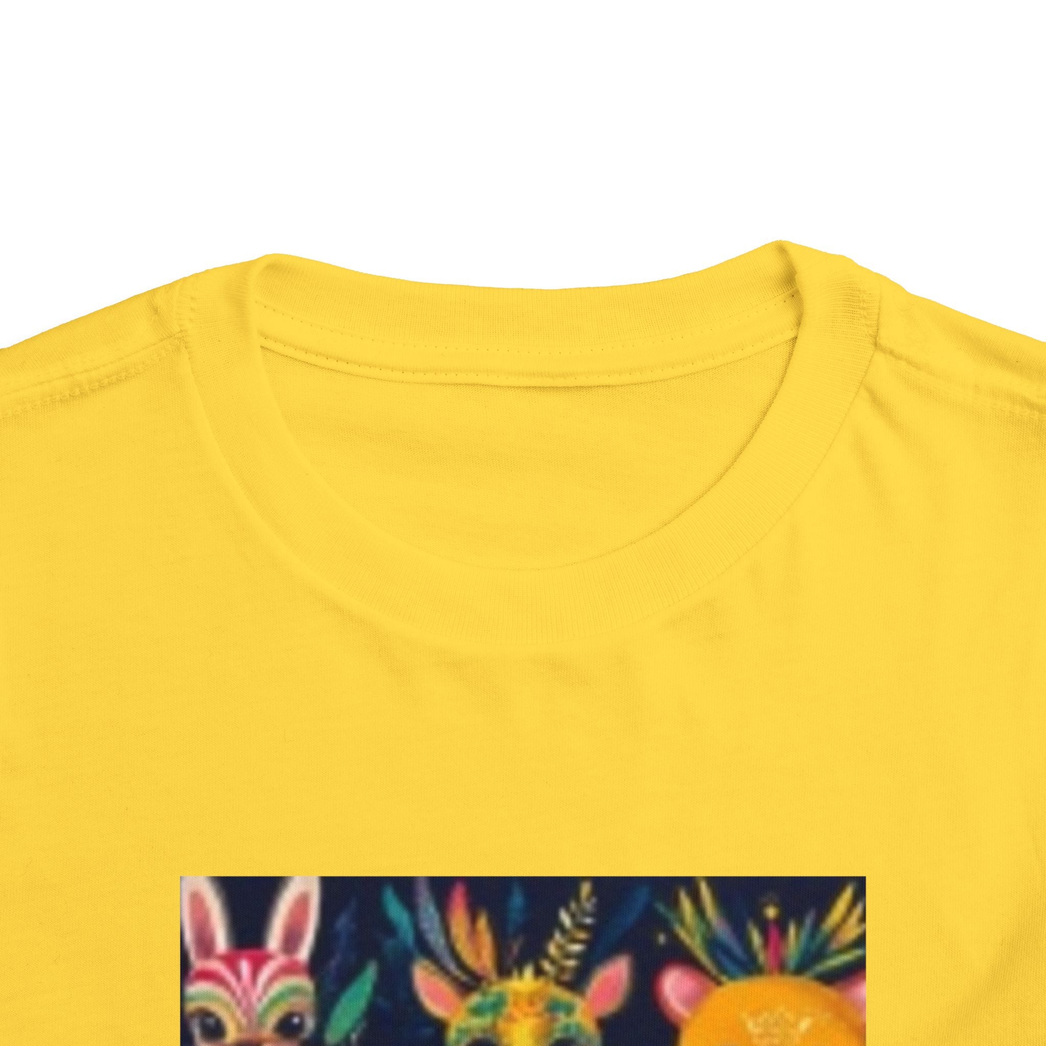 Toddler T-shirt — Colorful Forest Animal Faces Toddler Shirt
