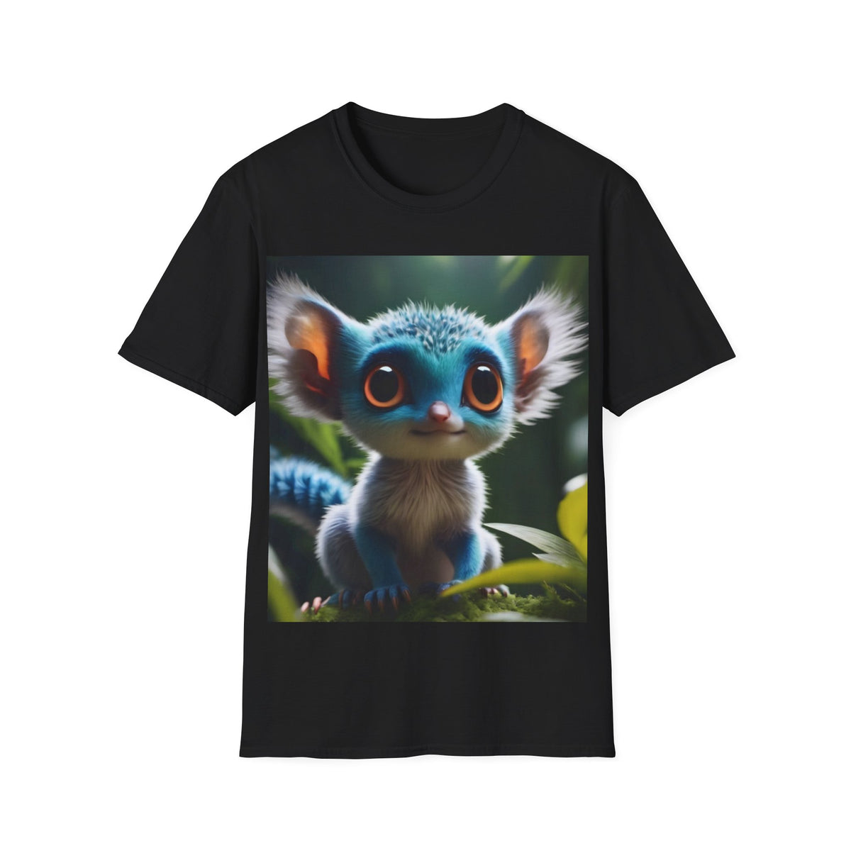 Cute Fantasy Creature T-Shirt — Big-Eyed Forest Critter Graphic