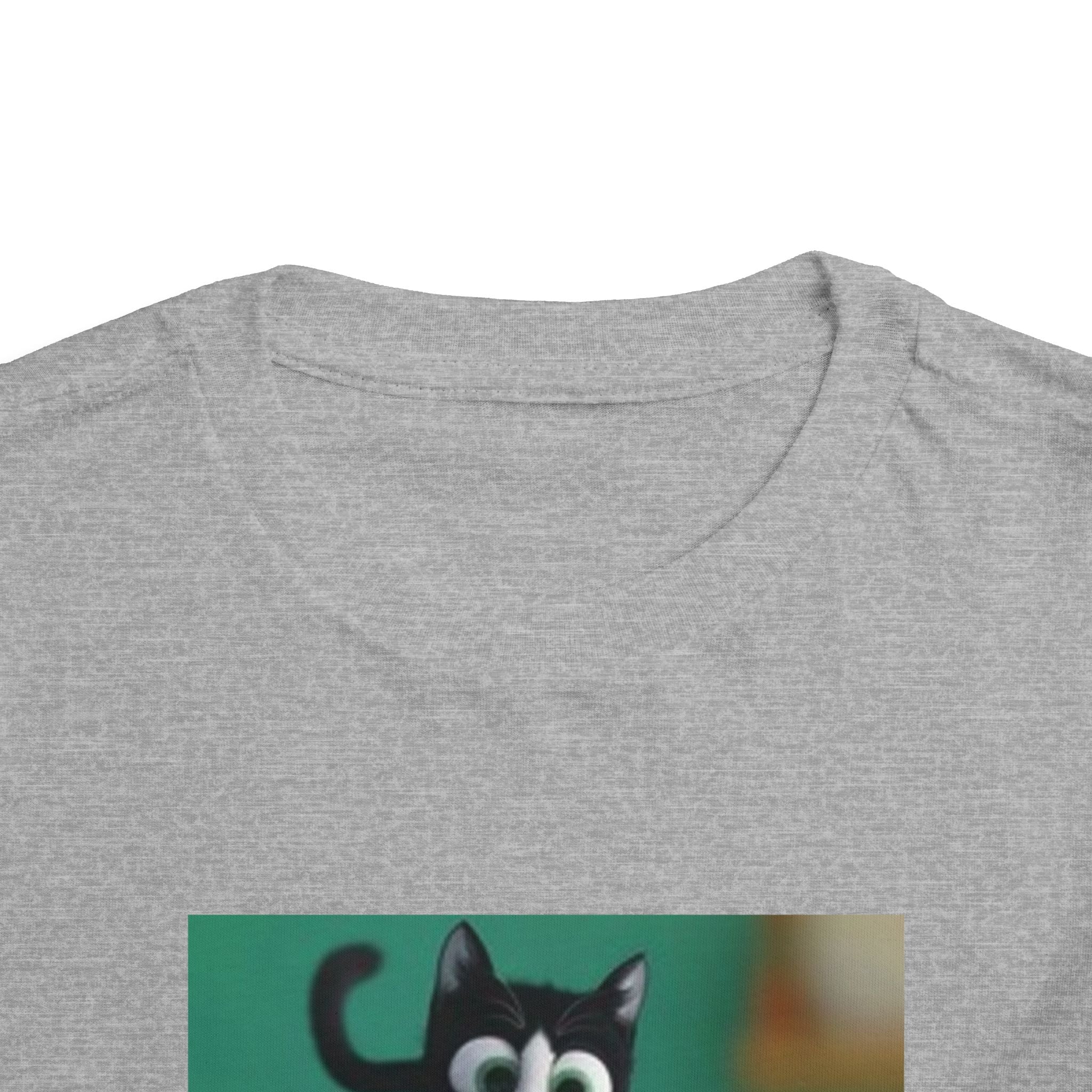 Toddler Tee — Playful Kitten and Fishbowl Graphic