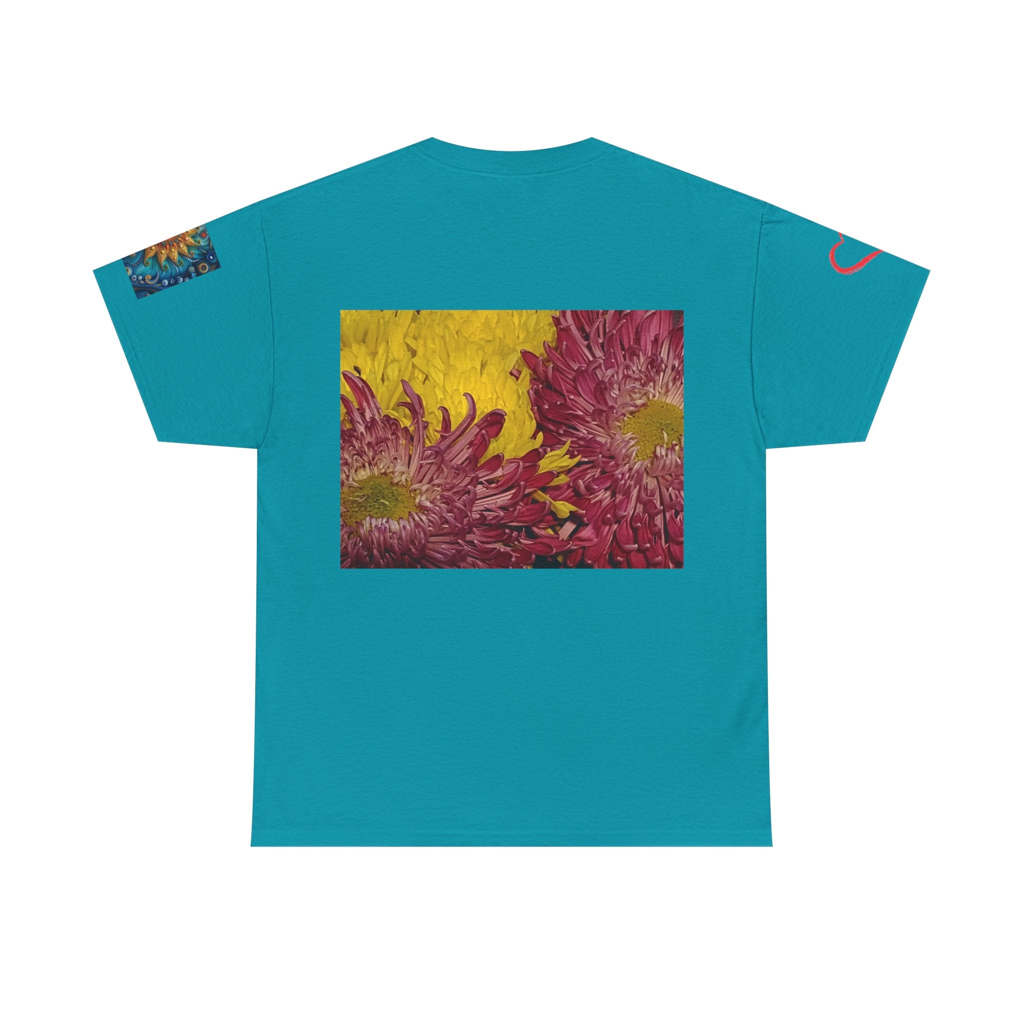 Floral Vase Graphic T-shirt — Minimal Botanical Bouquet T-Shirt