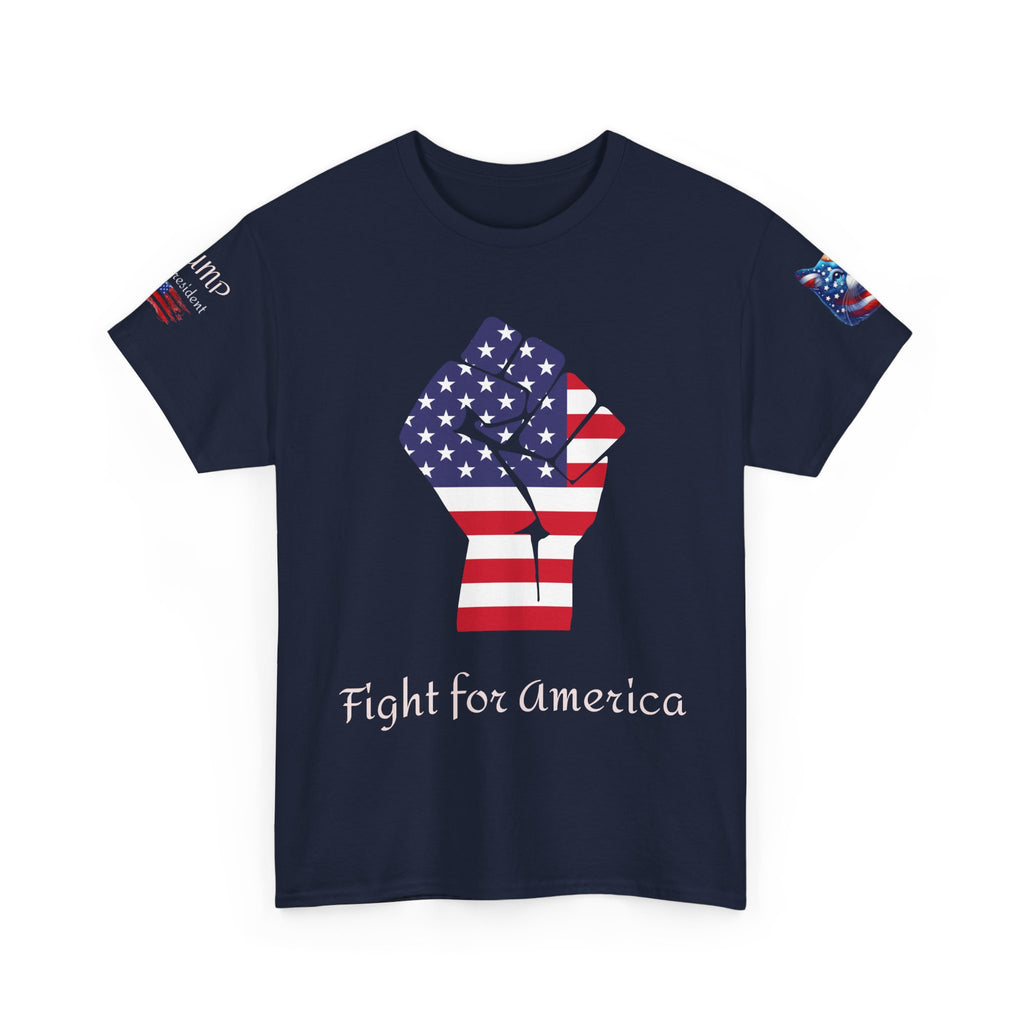 T-shirt patriotique Donald J TRUMP — Poing patriotique drapeau américain