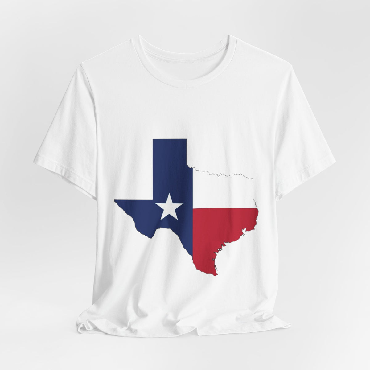 Texas Flag T-Shirt — Texas State Outline with Lone Star