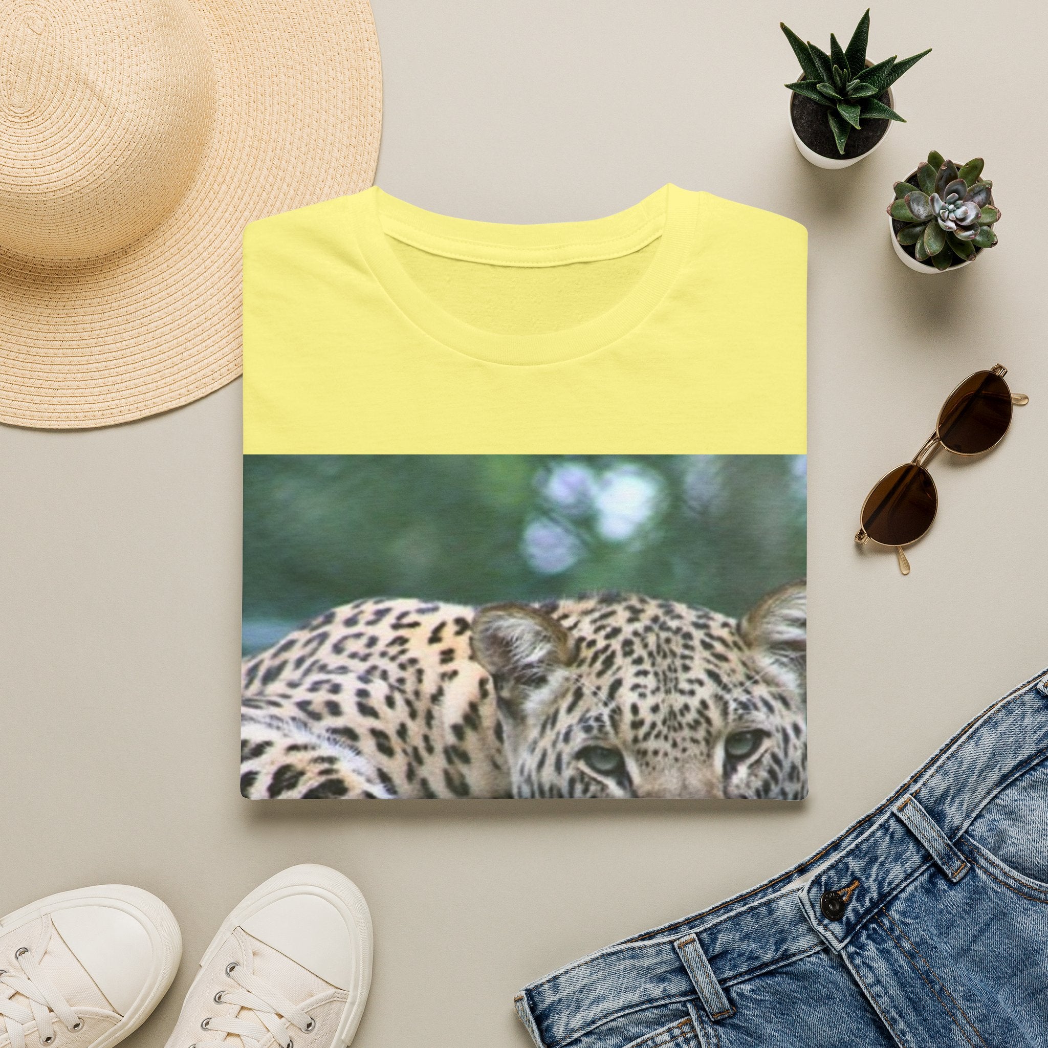 Leopard Gaze T-Shirt — Bold Wildlife Photo Tee