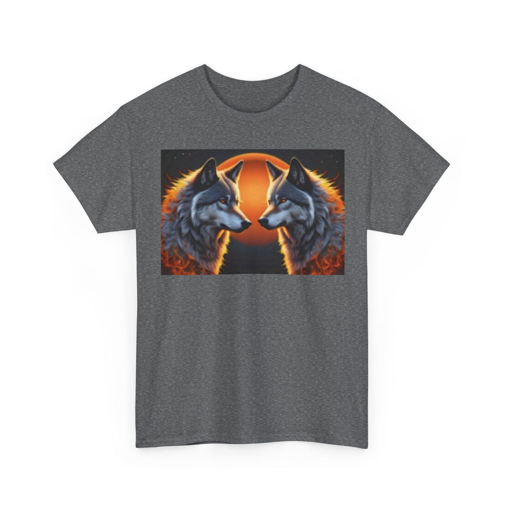 Wolf Moon T‑Shirt — Vibrant Sunset Landscape Graphic Tee
