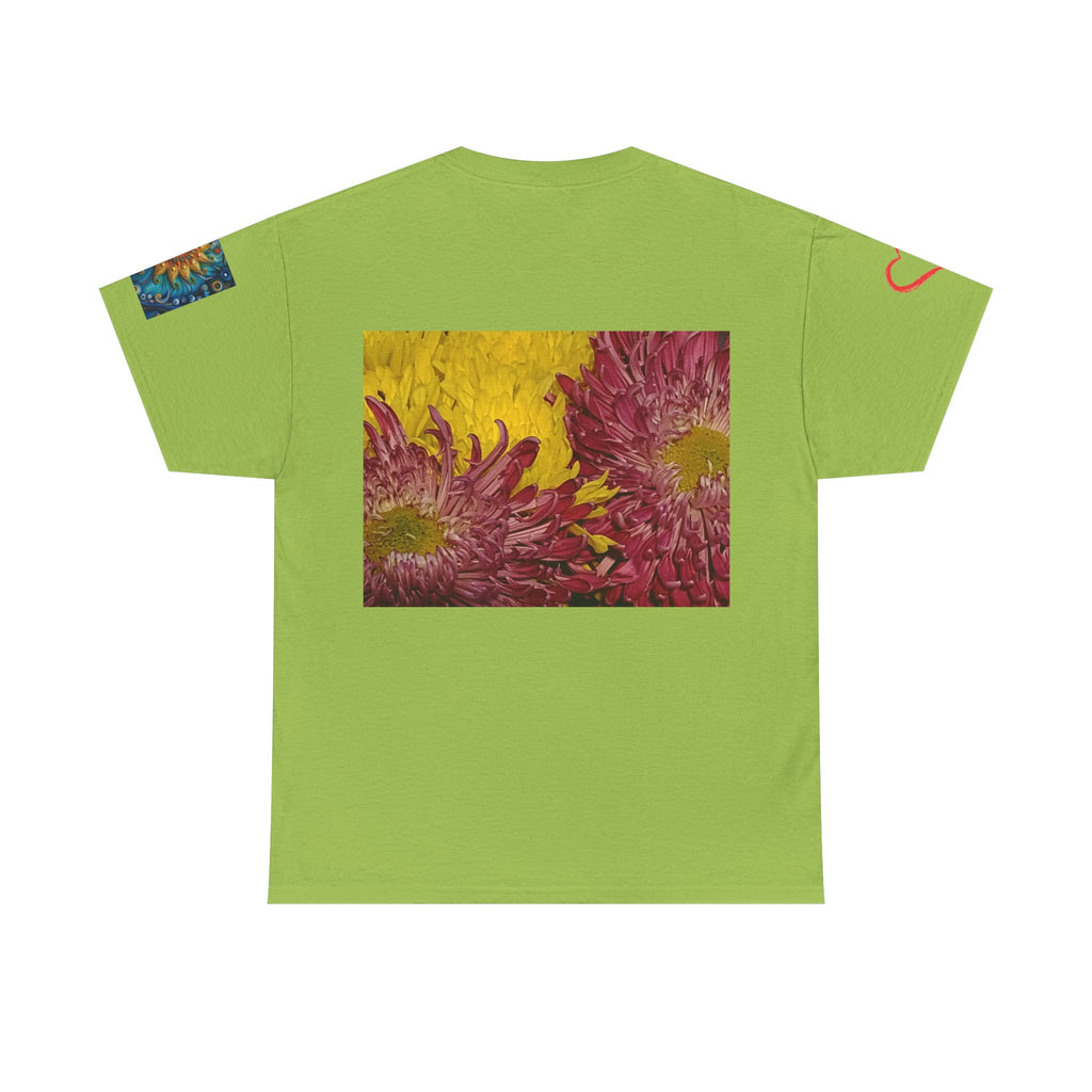 Floral Vase Graphic T-shirt — Minimal Botanical Bouquet T-Shirt