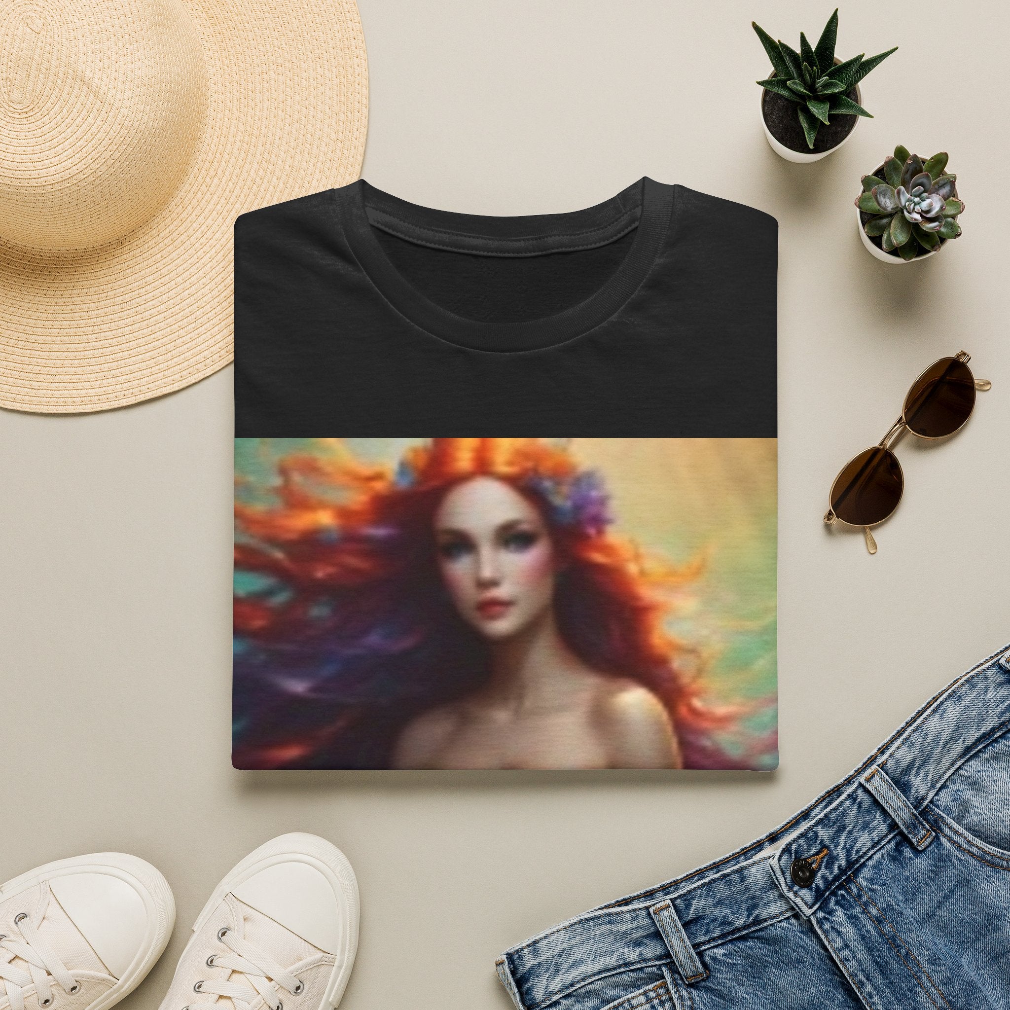 Beauiful Mermaid T-Shirt —  Red-Headed Siren