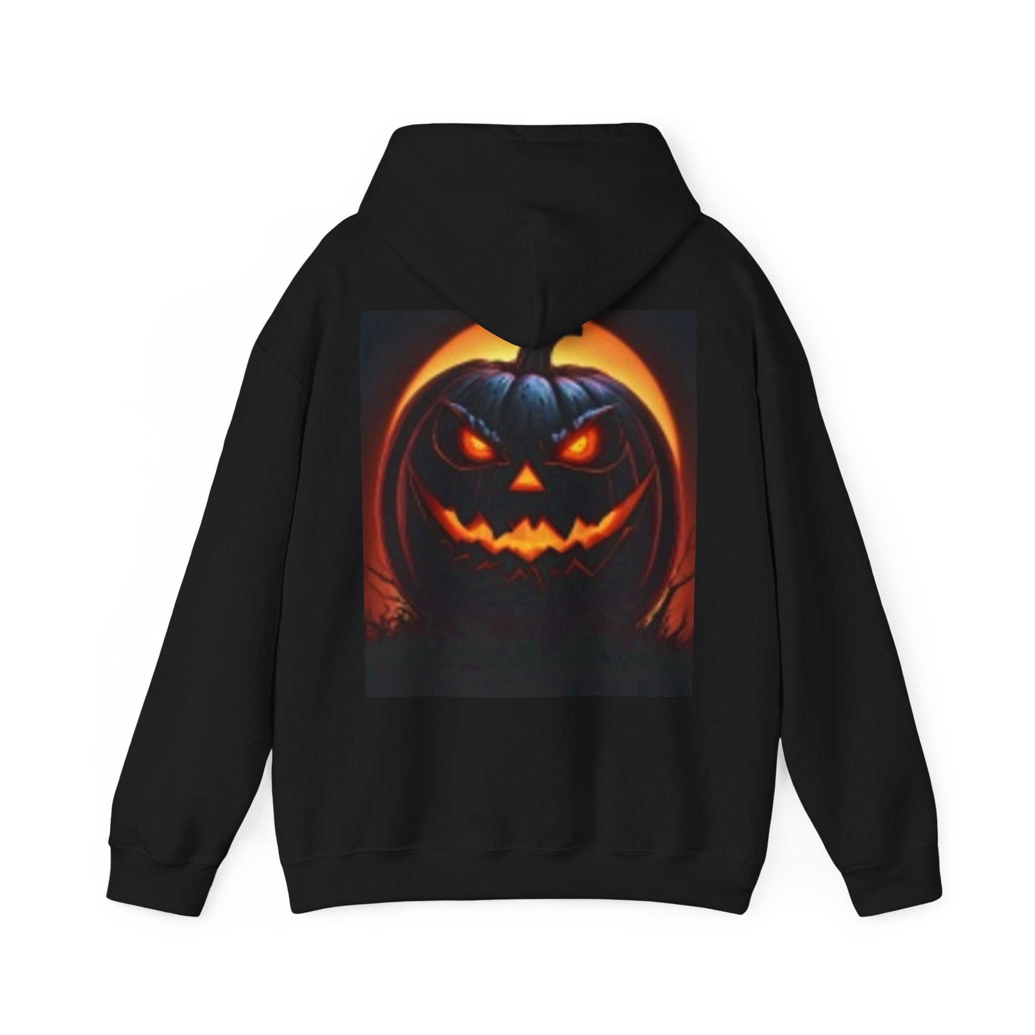 Halloween Jack-O'-Lantern Hoodie — Scary Pumpkin Back Print
