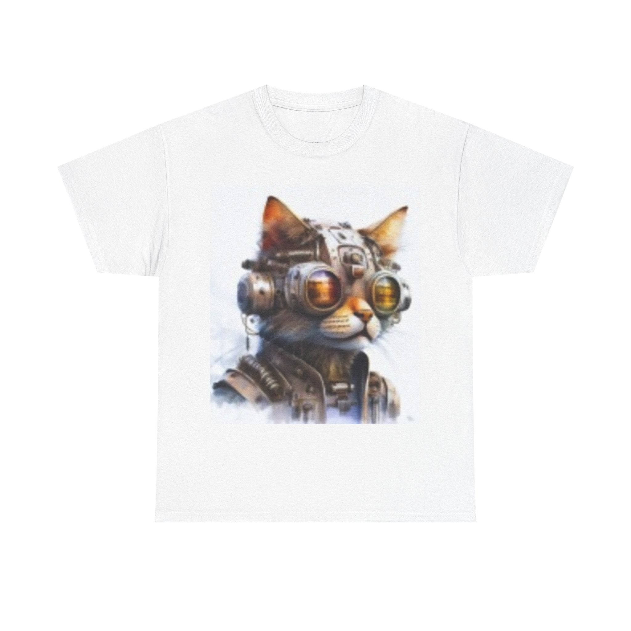 Space Age Cat Tee — Retro Sci‑Fi Cat Pilot Graphic T-Shirt