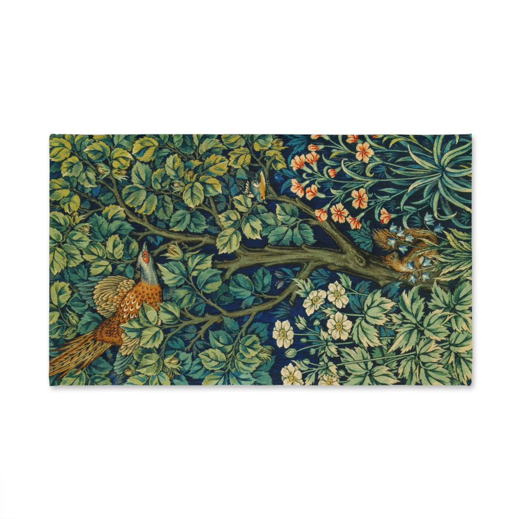 William Morris Botanical Pheasant Hand Towel – Vintage Floral Kitchen Towel
