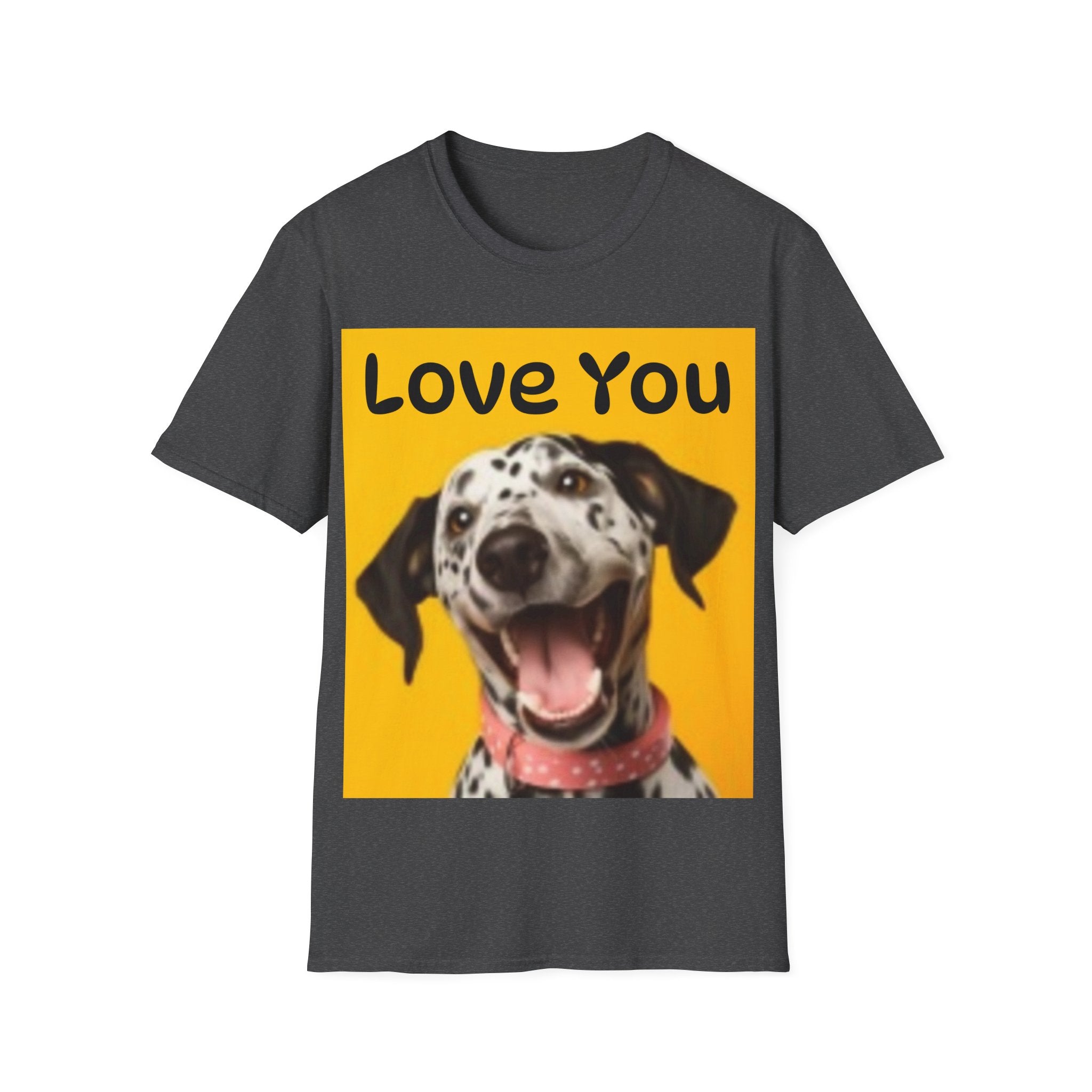 Dog Love You & Beautiful Sunset Unisex Softstyle T-Shirt Pet Lovers T-shirt