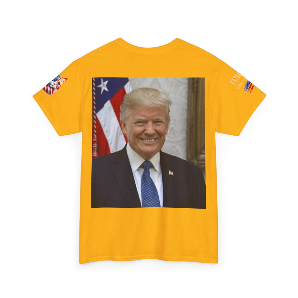 T-shirt patriotique Donald J TRUMP — Poing patriotique drapeau américain