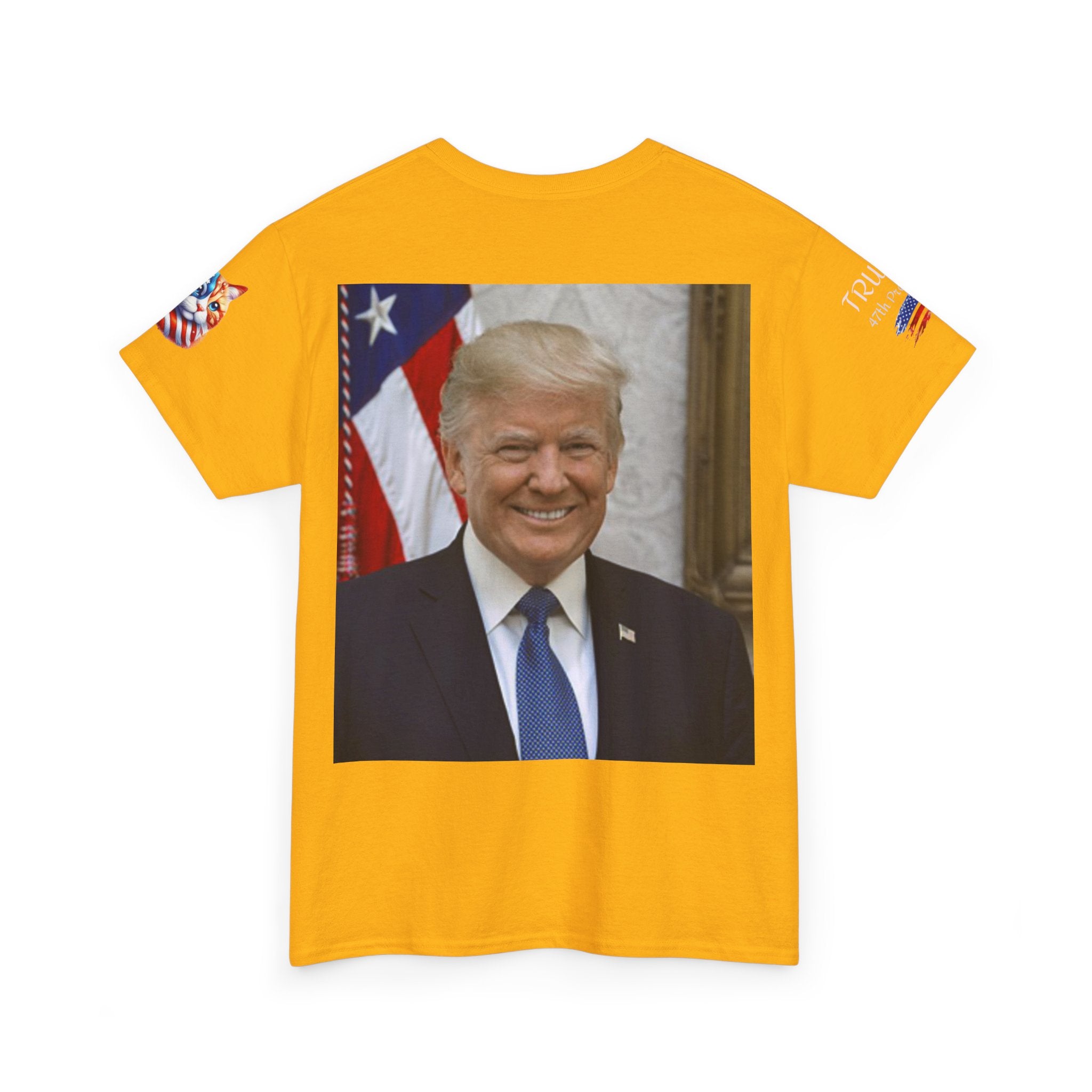 T-shirt patriotique Donald J TRUMP — Poing patriotique drapeau américain