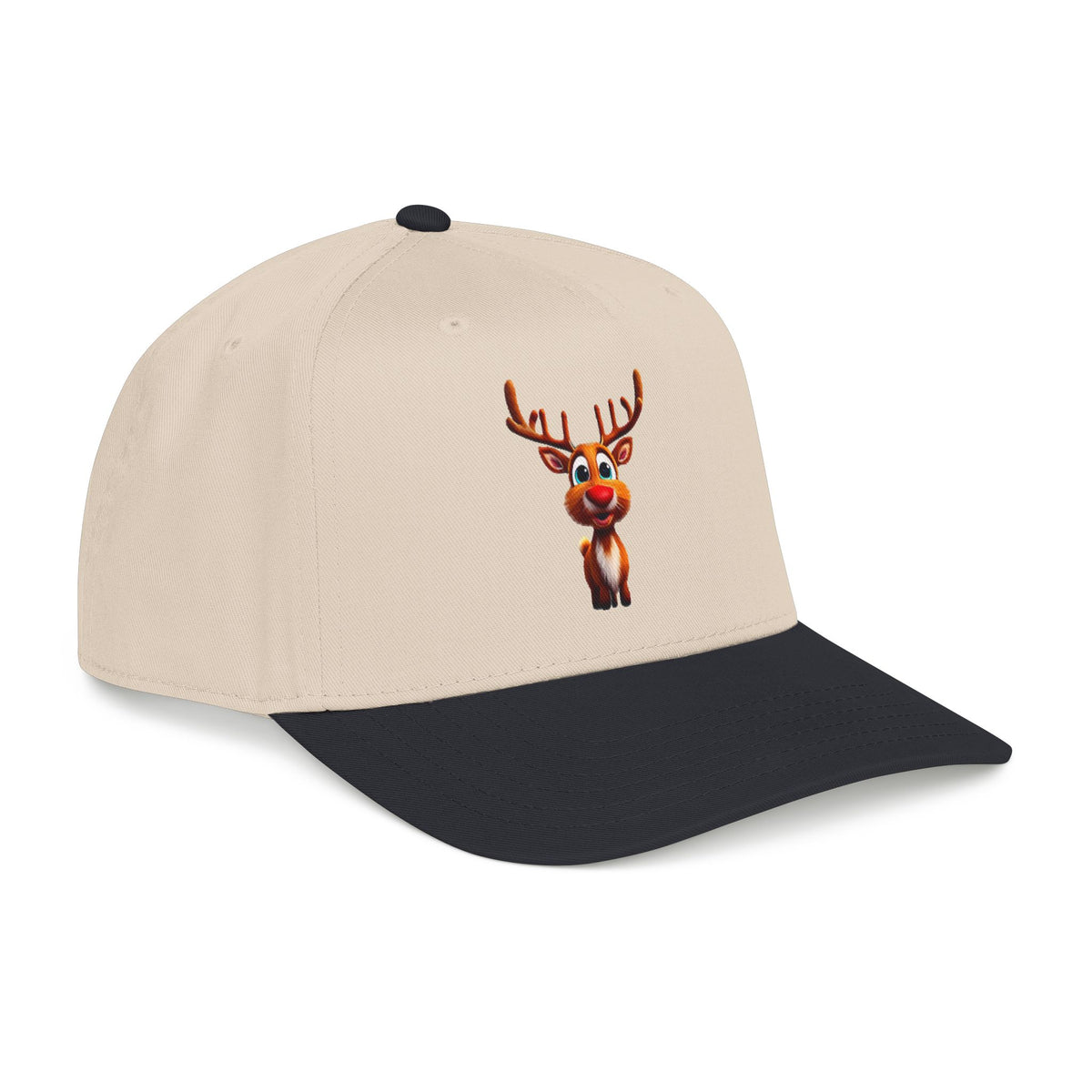 Cute Rudolph Reindeer Baseball Cap — Christmas Holiday Kids & Adult Hat