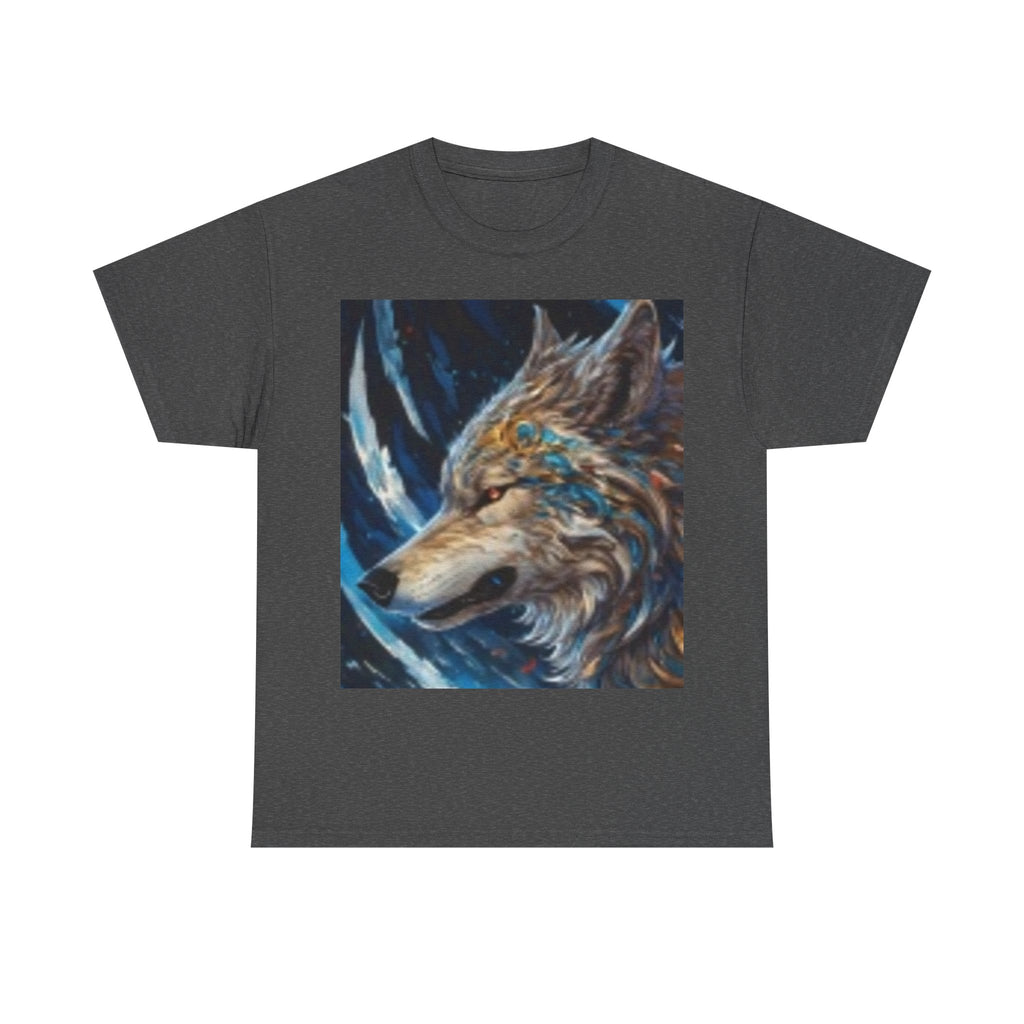 Wolf Spirit T‑Shirt — Majestic Blue Wolf Art Tee