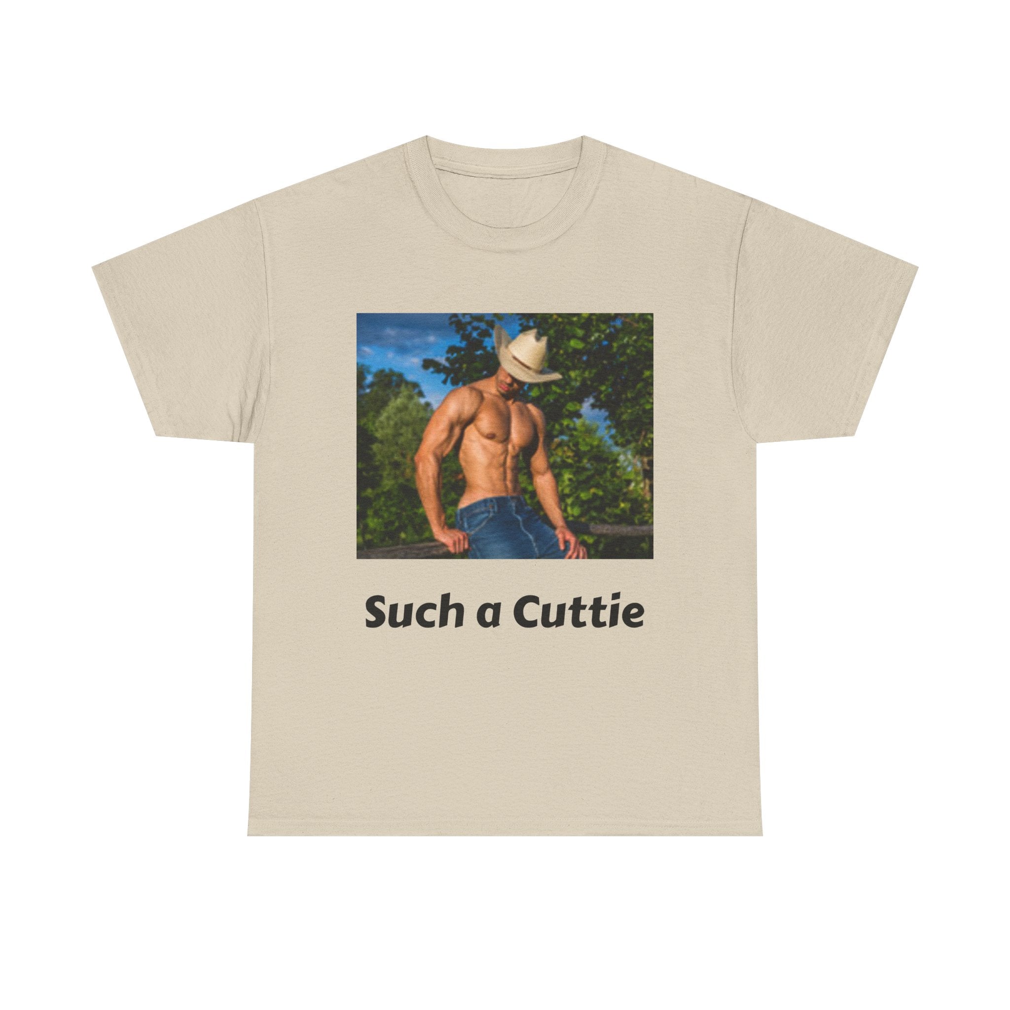 Cowboy with Muscles Not Wearing Shirt T-shirt