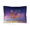 Jungle Friends Microfiber Pillow Sham — Colorful Safari Animals Decorative Pillowcase