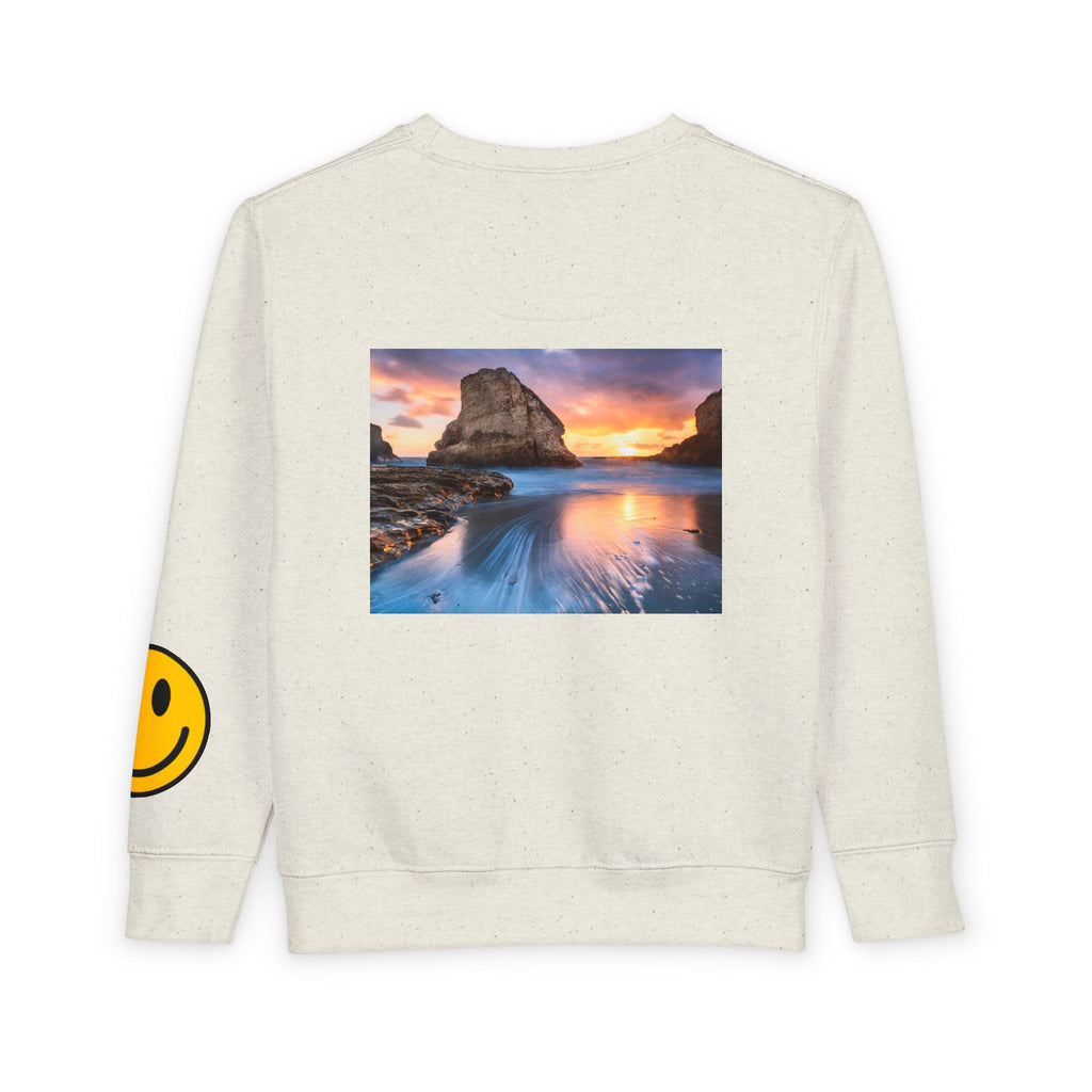 Toddler Sweatshirt - Colorful Fiddler Crab Beach Graphic