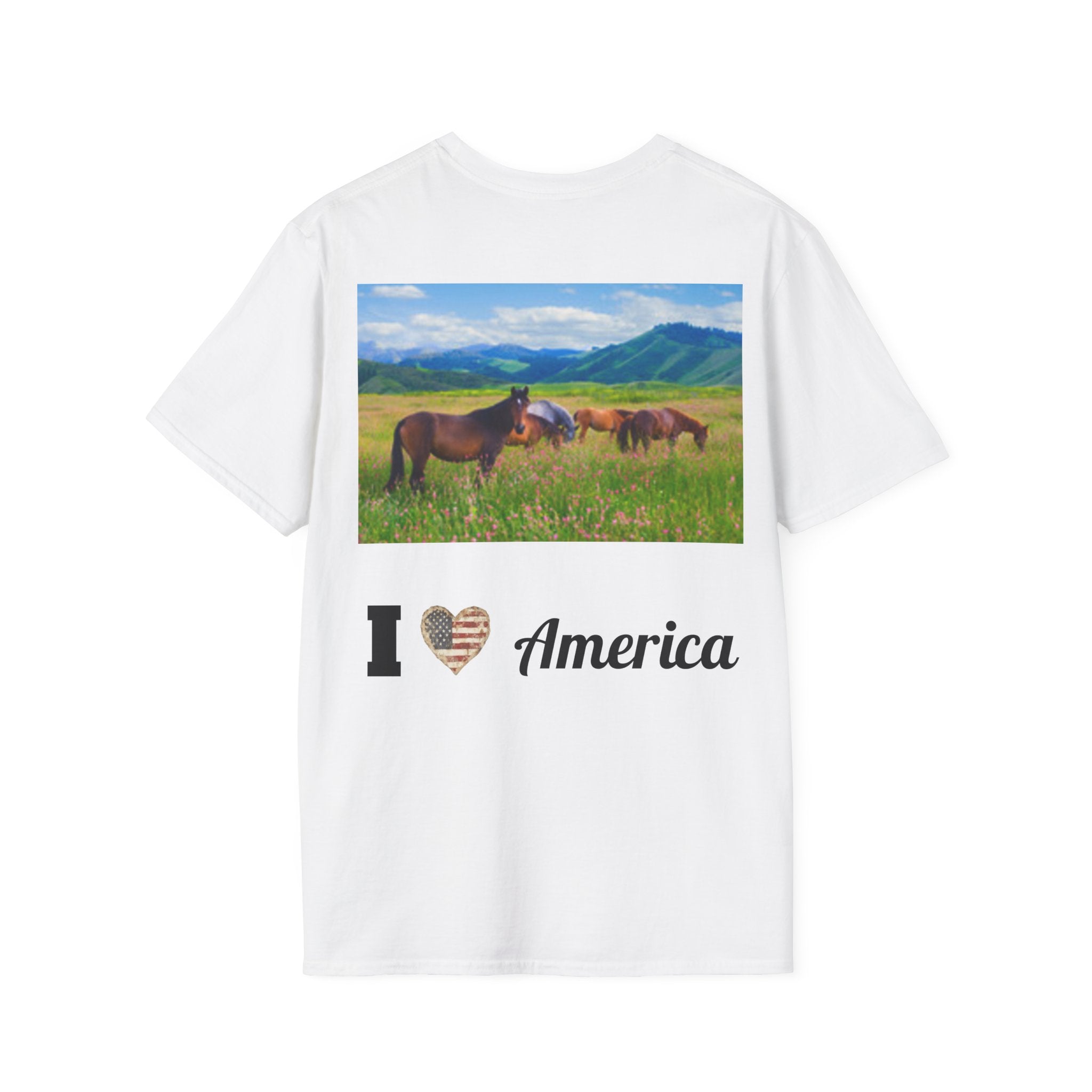 Patriotic Eagle T-Shirt — American Flag Bald Eagle I Love America!