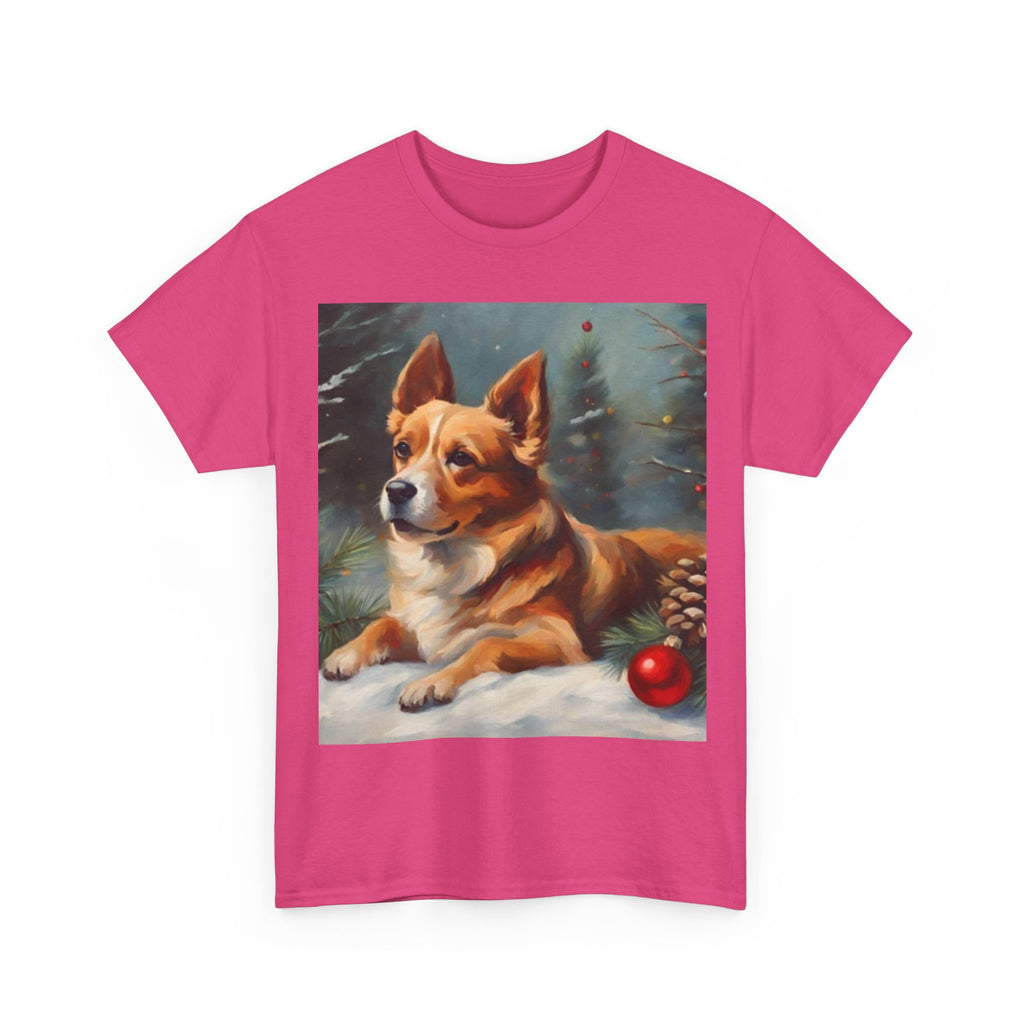 Corgi Christmas Tee — Festive Holiday Dog Shirt with Ornament