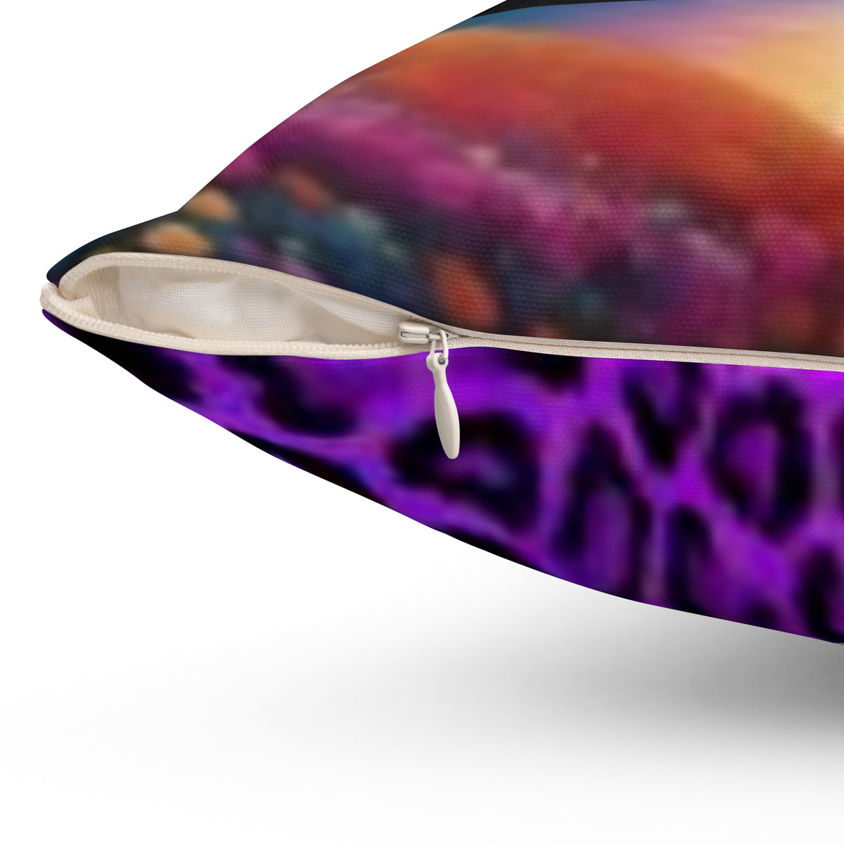 Pillow — Neon Cosmic Cat Decorative Throw Pillow