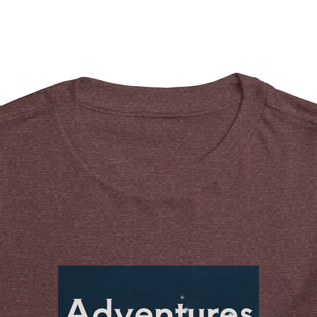Toddler T-shirt — Adventures Cute Astronaut & Retro Space Rockets Design