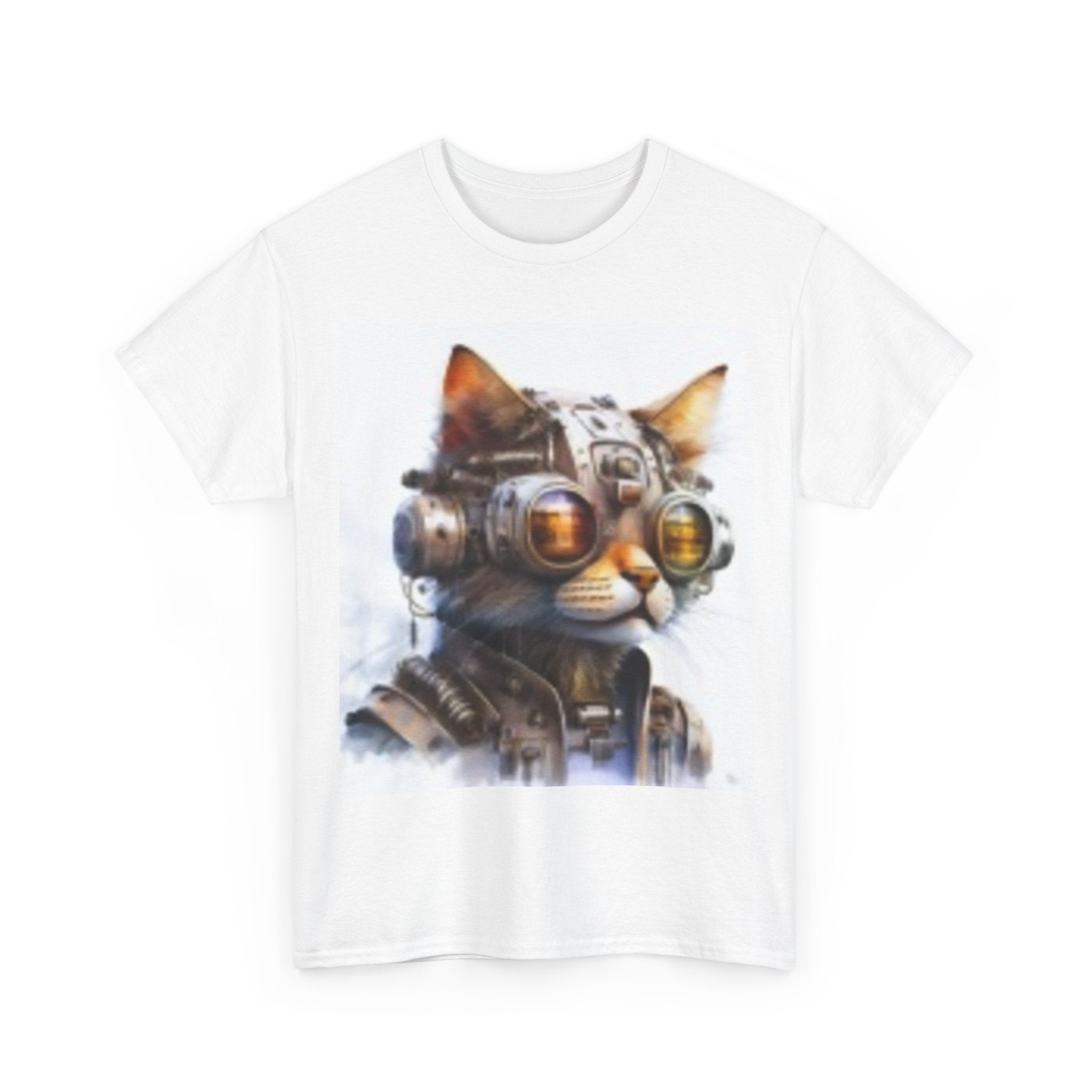 Space Age Cat Tee — Retro Sci‑Fi Cat Pilot Graphic T-Shirt