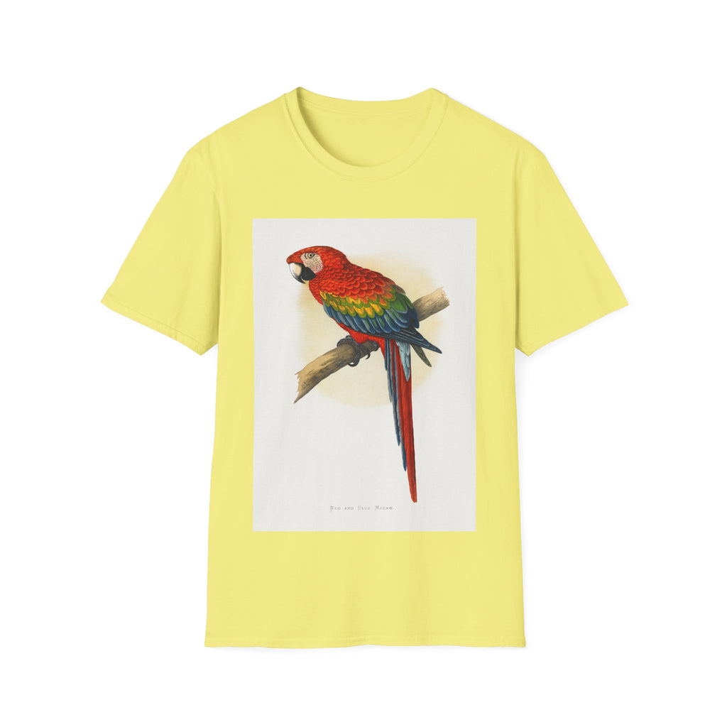 Parrot Watercolor T-Shirt — Colorful Macaw Art Tee
