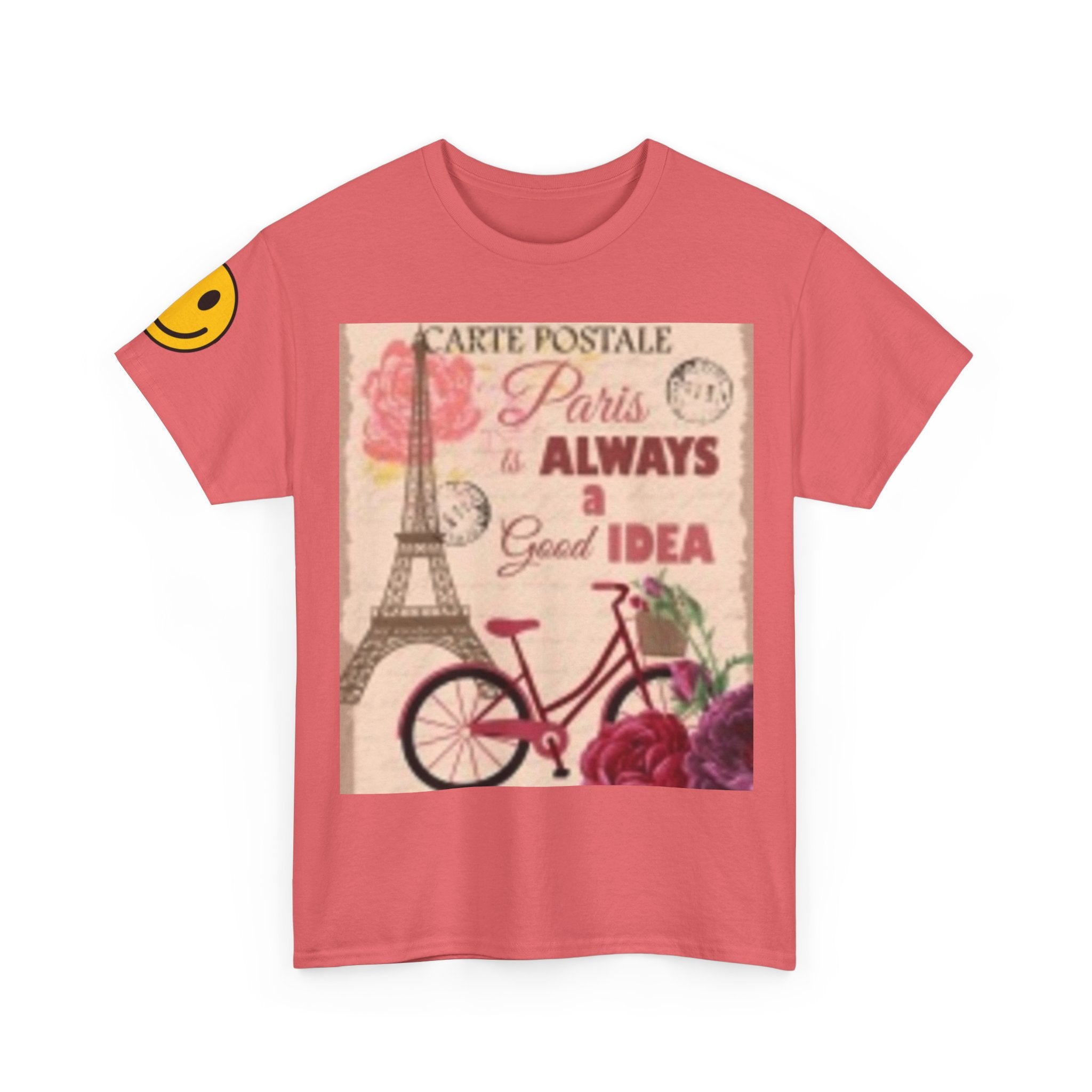 Paris Vintage Bicycle Tee — "Paris is Always a Good Idea" Graphic T-Shirt